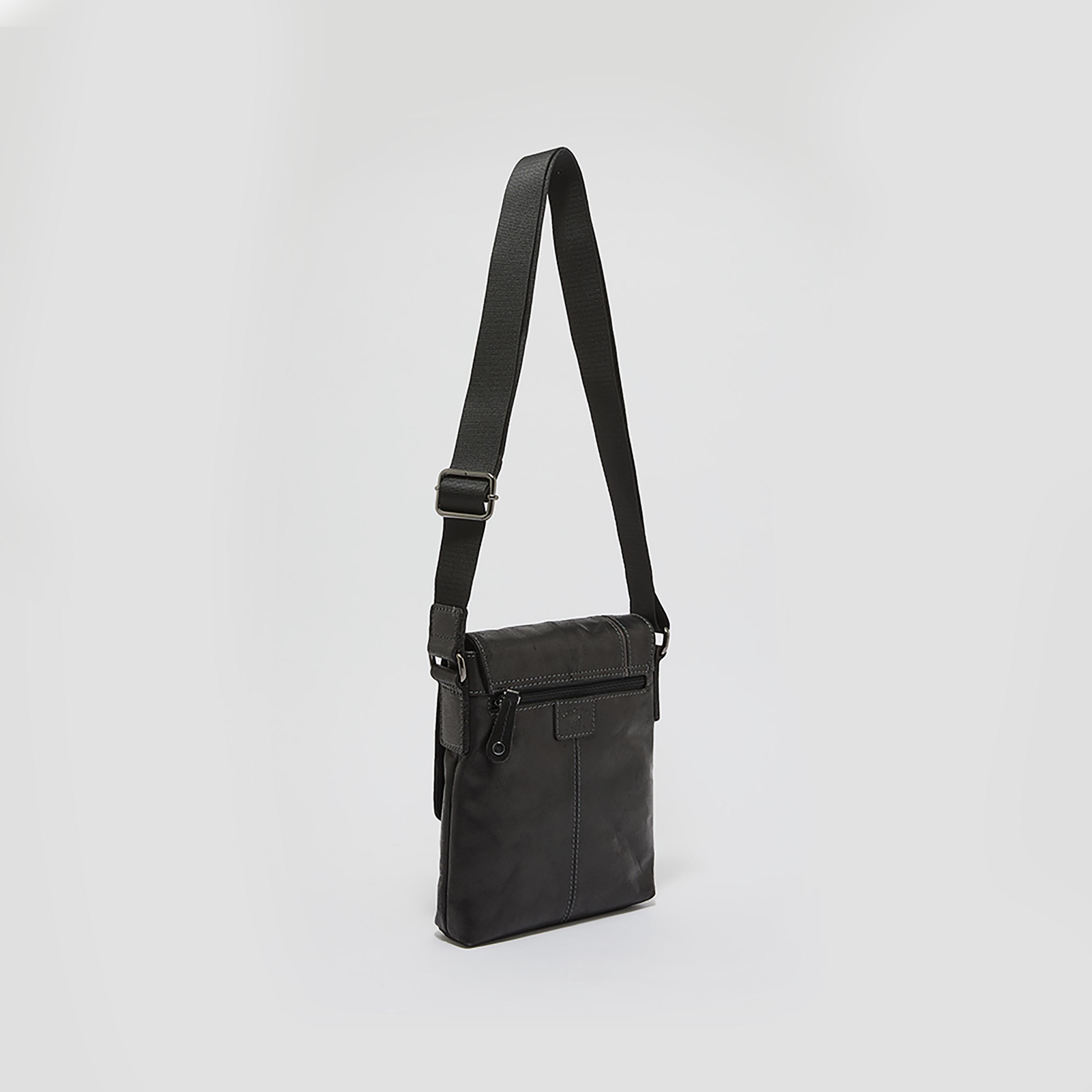 Beverly Hills Polo Club Plain Messenger Bag with Adjustable Shoulder Strap-men-bags-image-2