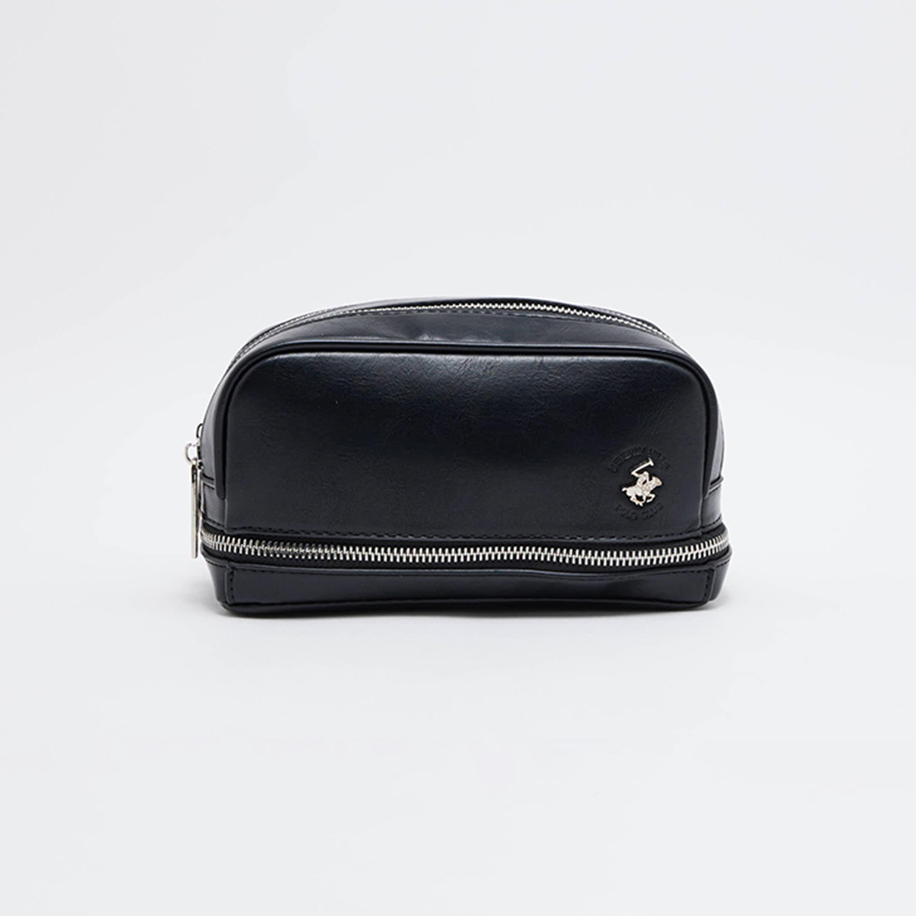 Beverly Hills Polo Club Plain Toiletry Pouch with Zip Closure-men-bags-image-1