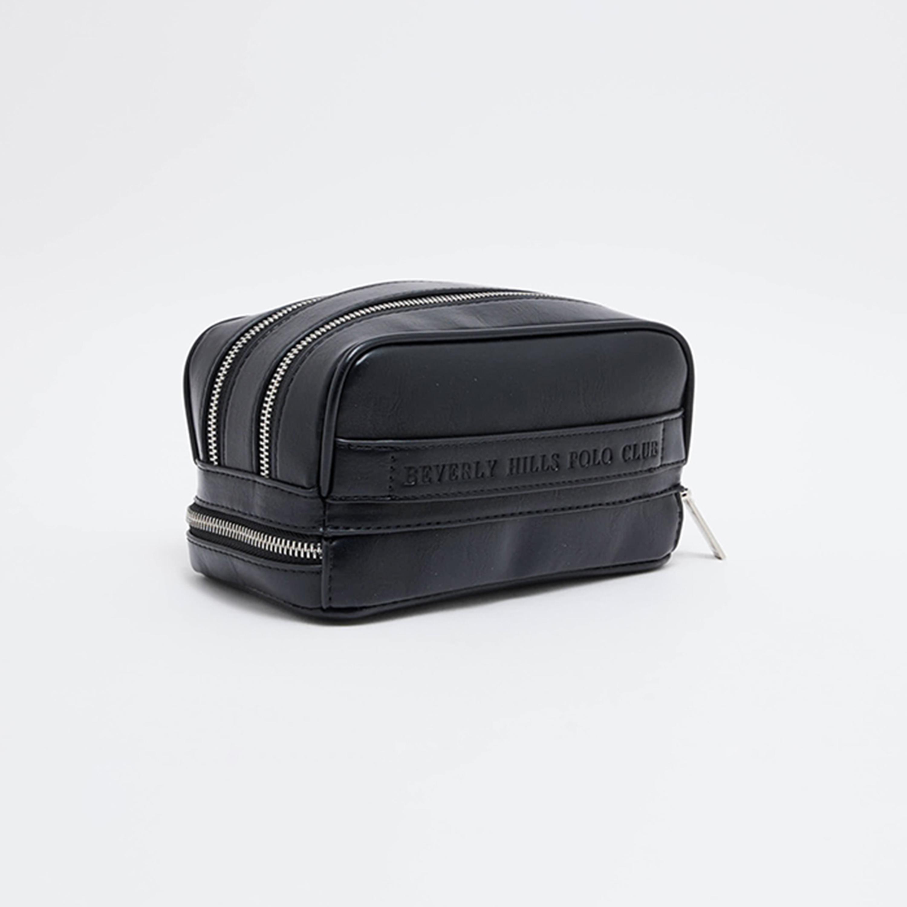 Beverly Hills Polo Club Plain Toiletry Pouch with Zip Closure-men-bags-image-2