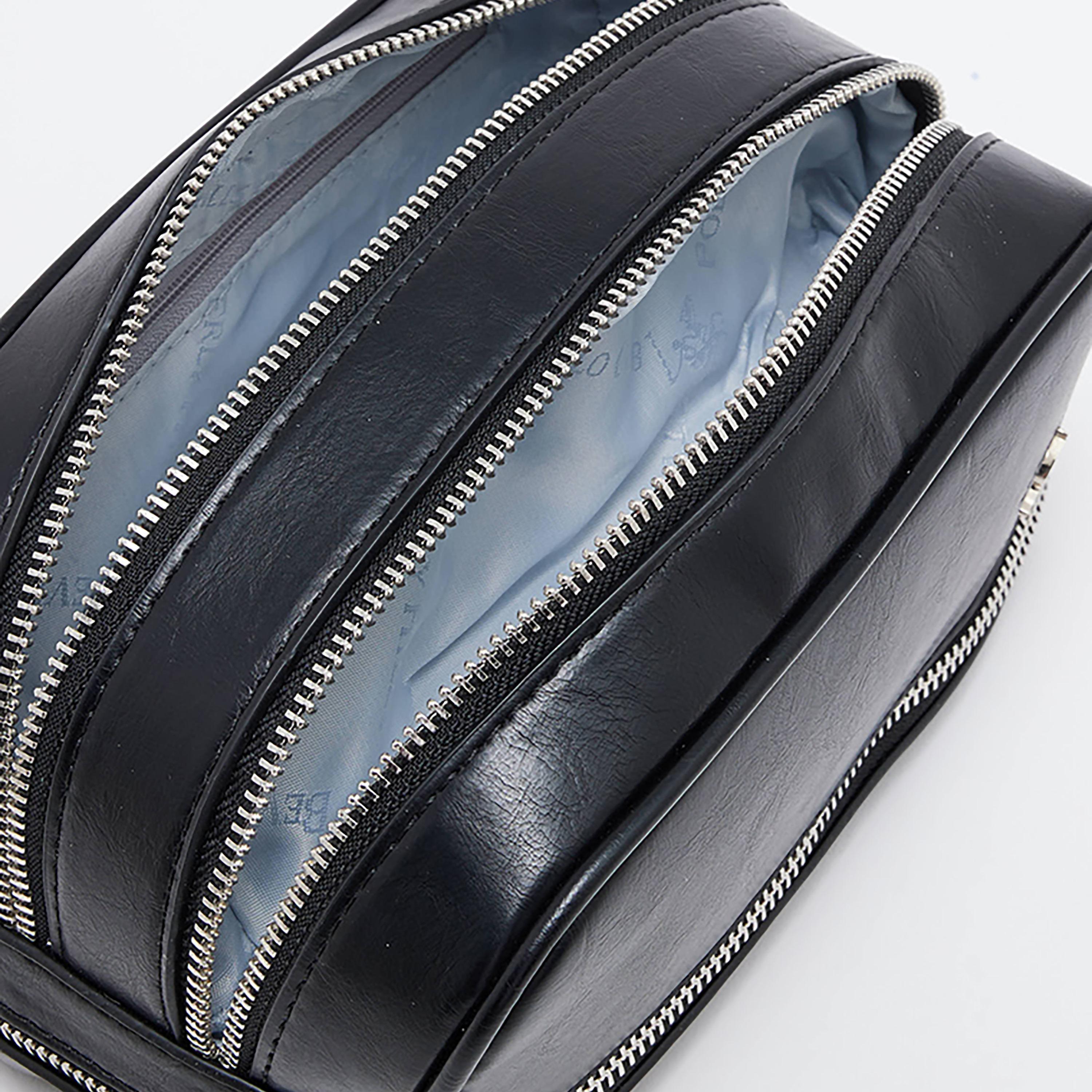 حقيبة أدوات الزينة سادة مع زر للإغلاق من بيفرلي هيلز بولو كلوب-men-bags-image-3