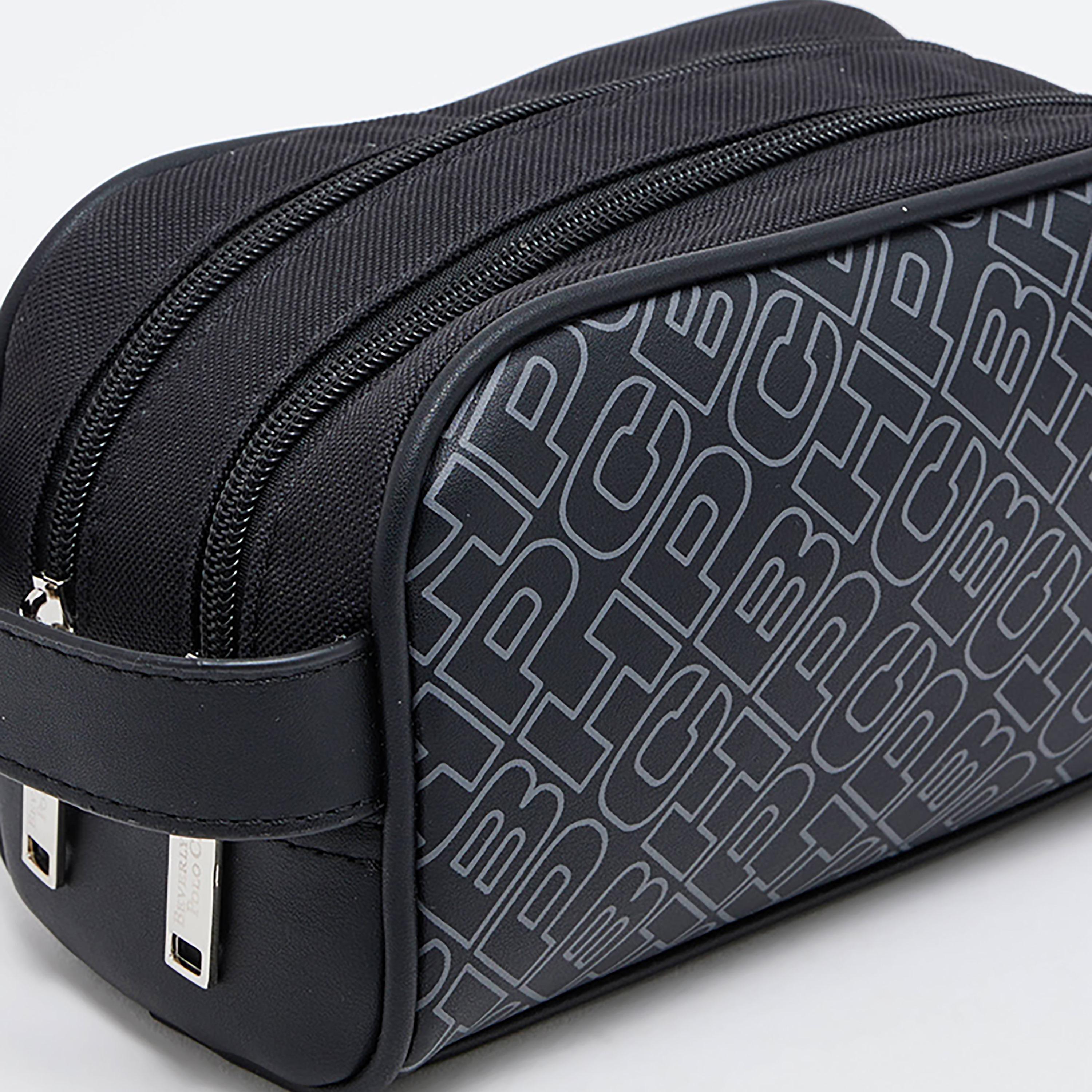 حقيبة أدوات الزينة مطبوعة مع مقبض جانبي للإمساك من بيفرلي هيلز بولو كلوب-men-bags-image-4