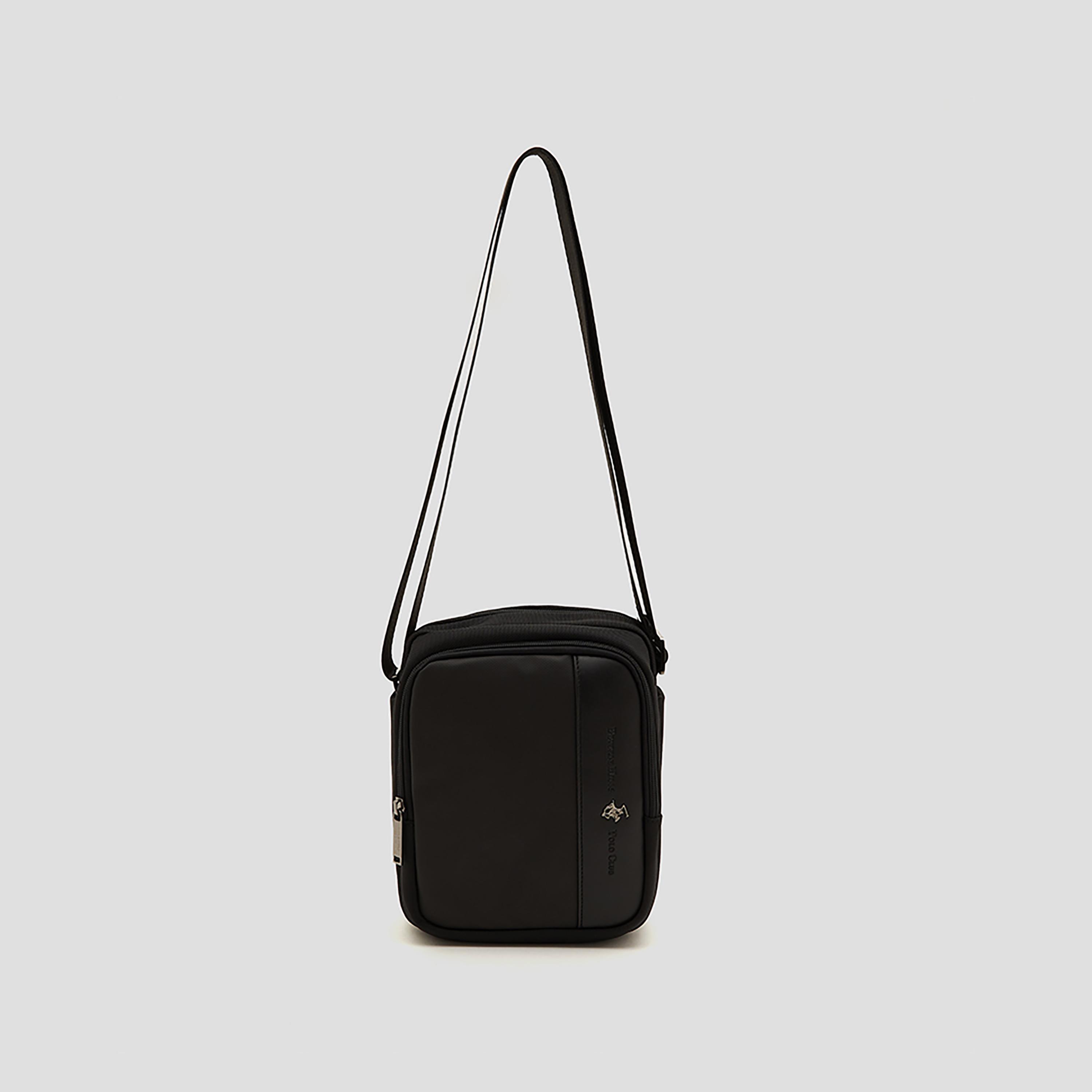 Beverly Hills Polo Club Plain Messenger Bag with Adjustable Shoulder Strap-men-bags-image-1