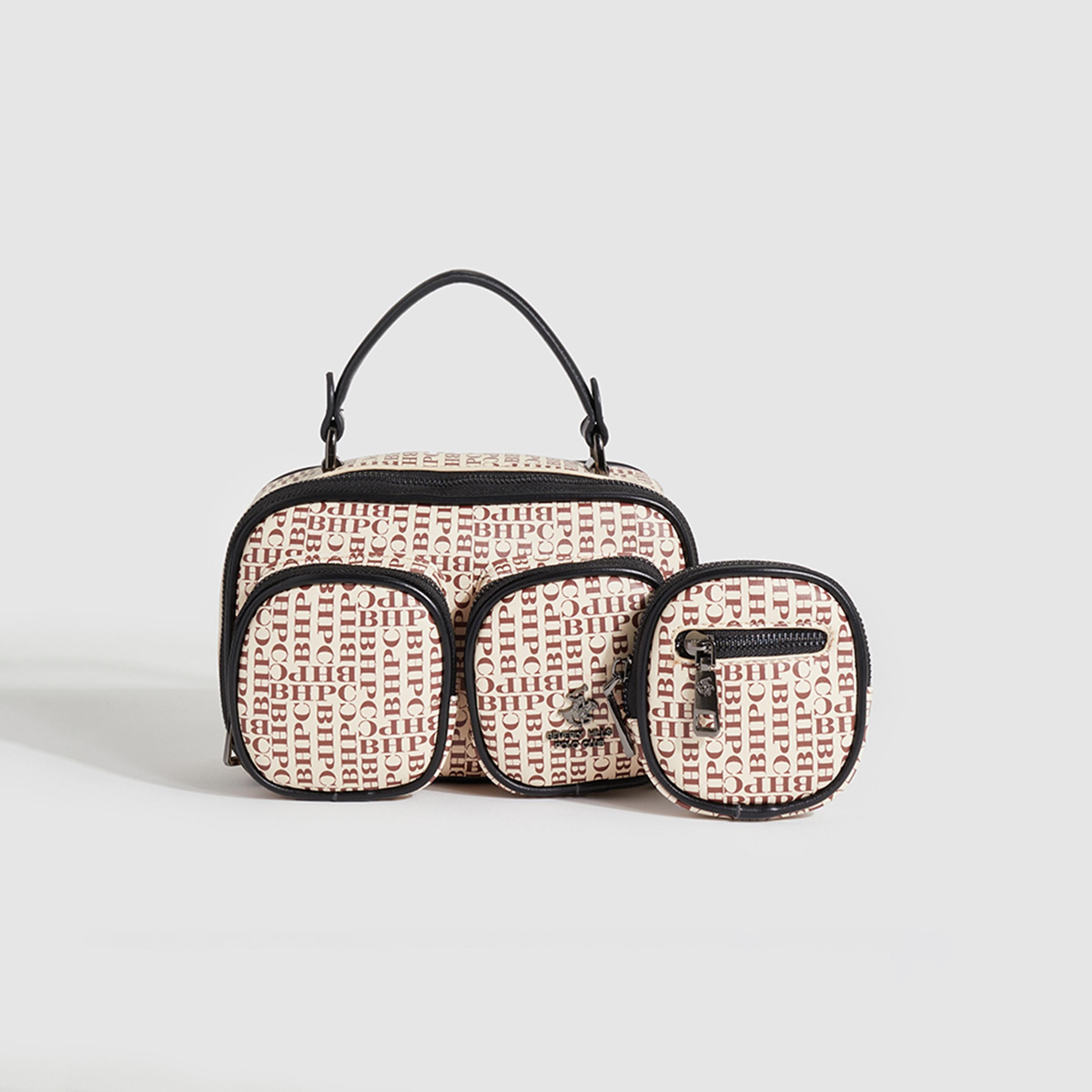 حقيبة كروس قابلة للتحويل مع حقيبة واحدة بطبعة لوجو بيفرلي هيلز بولو كلوب-women-bagsandwallets-handbags-image-1