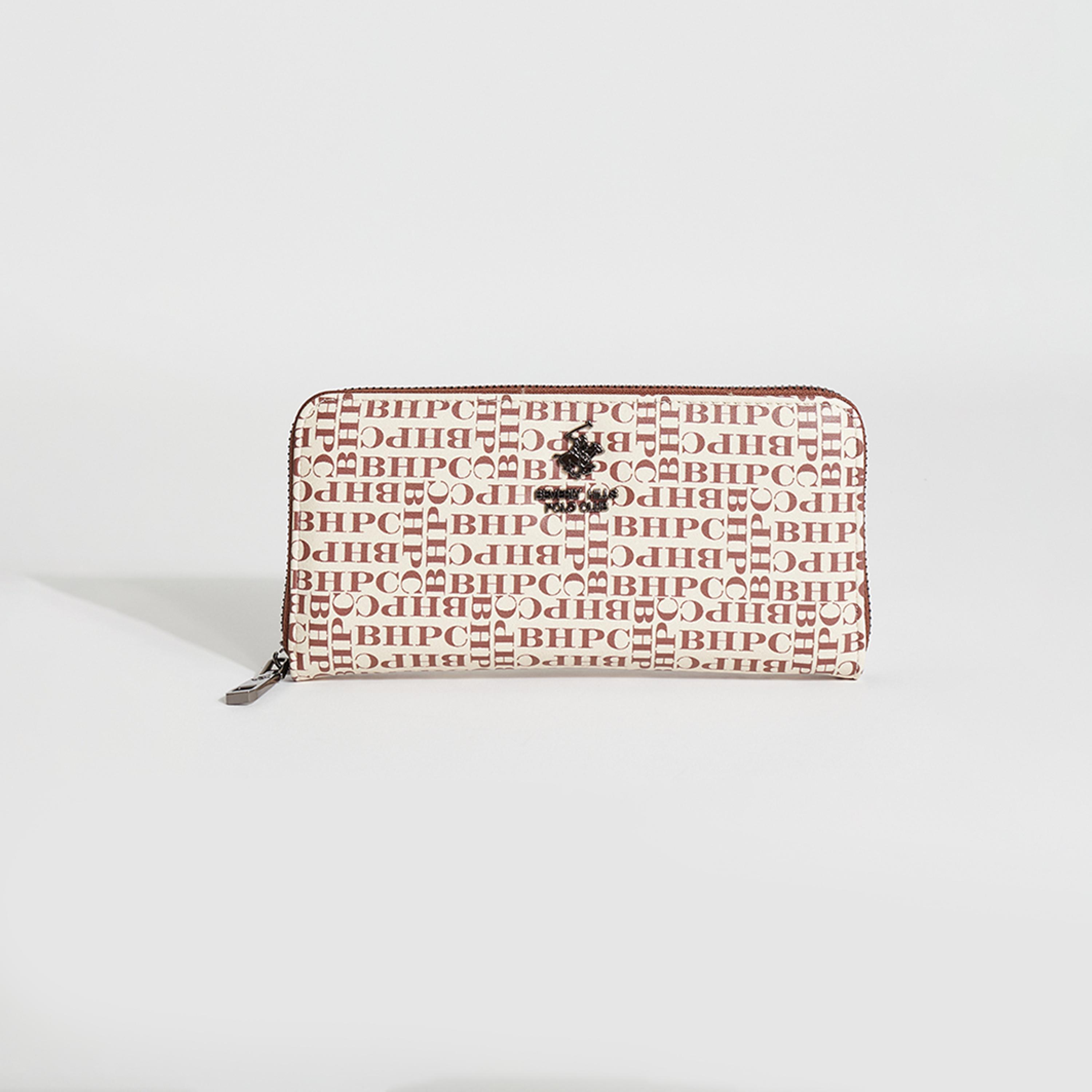 Beverly Hills Polo Club Logo Wallet with Zip Closure-women-bagsandwallets-wallets-image-1