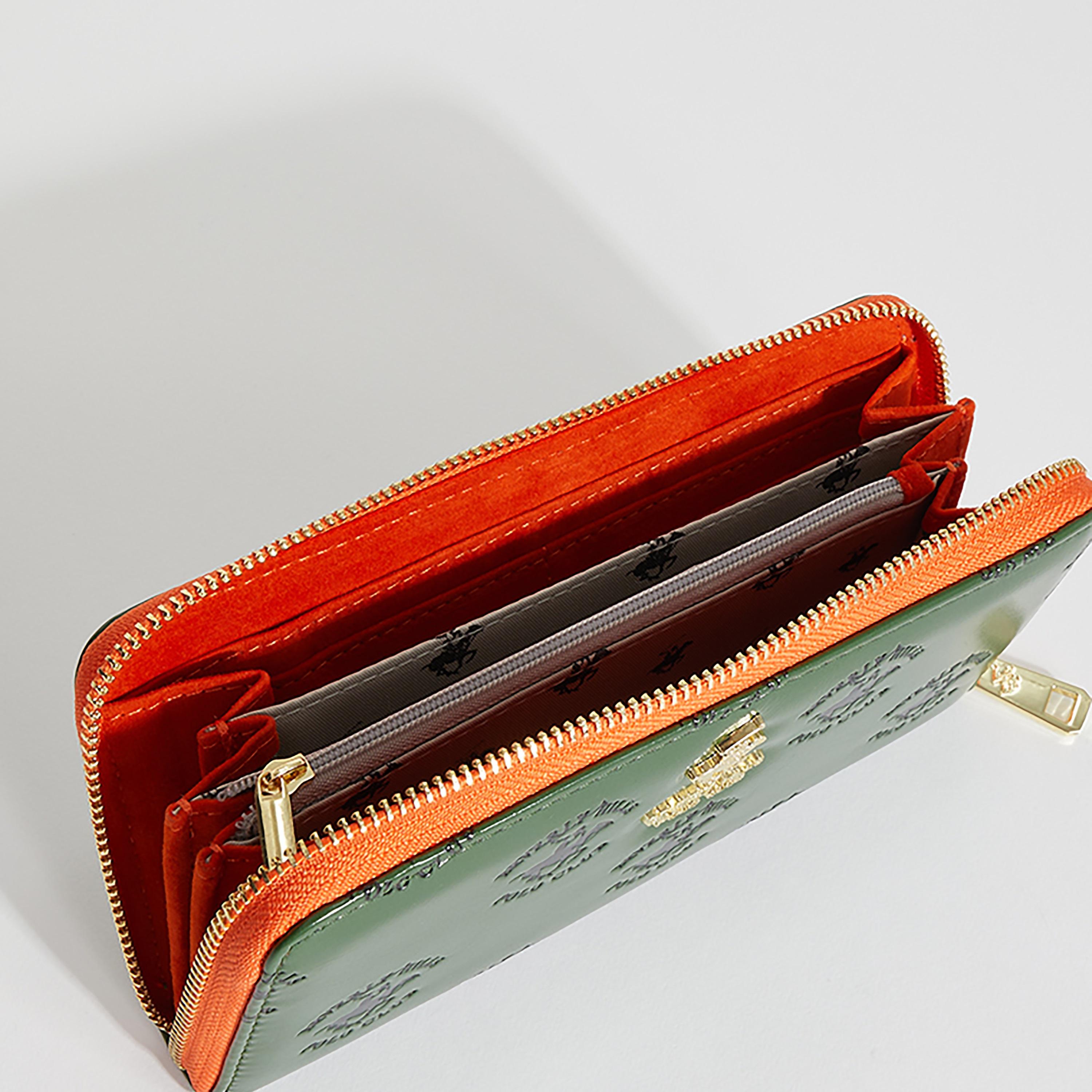 Beverly Hills Polo Club Logo Wallet with Zip Closure-women-bagsandwallets-wallets-image-7