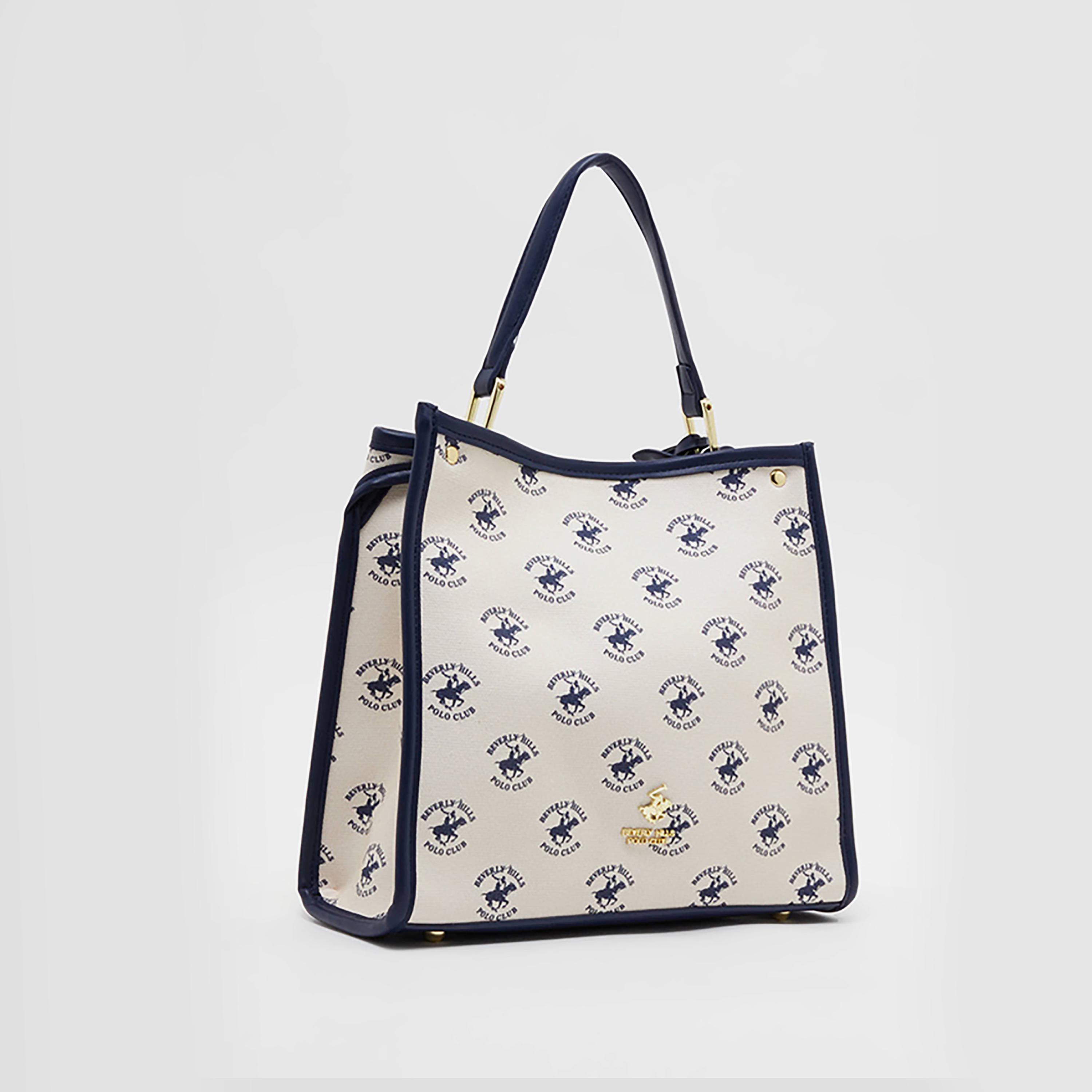 حقيبة توت بمقبض علوي وطبعة لوجو بيفرلي هيلز بولو كلوب-women-bagsandwallets-handbags-image-6