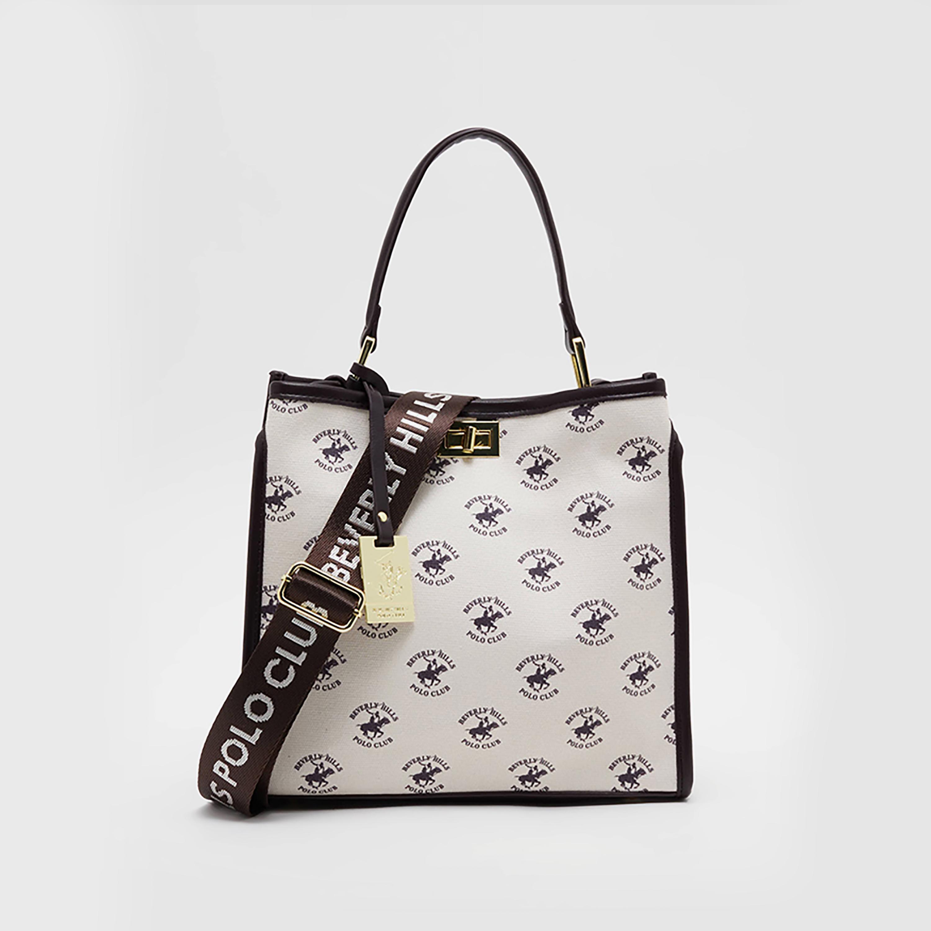 حقيبة توت بمقبض علوي وطبعة لوجو بيفرلي هيلز بولو كلوب-women-bagsandwallets-handbags-image-1