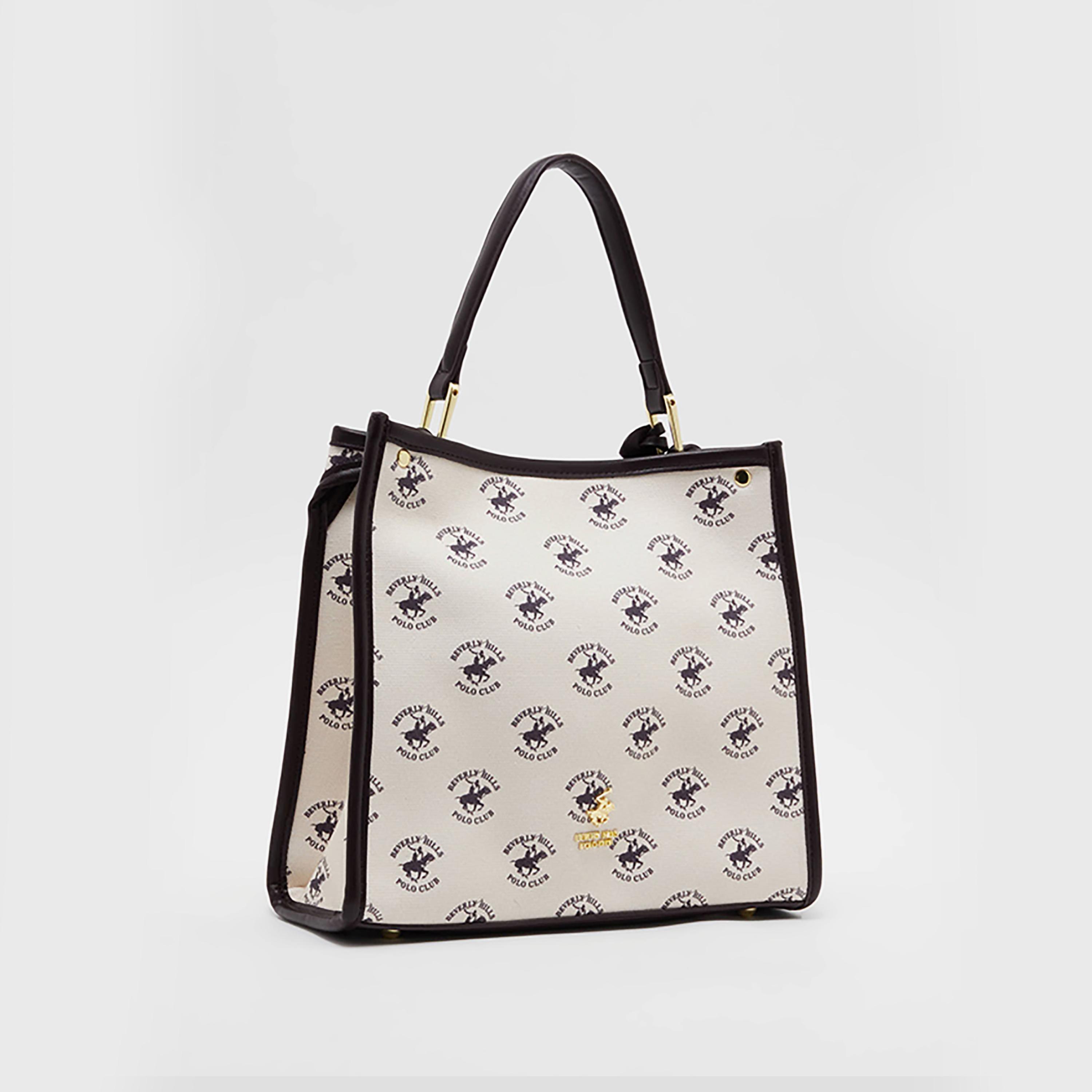 حقيبة توت بمقبض علوي وطبعة لوجو بيفرلي هيلز بولو كلوب-women-bagsandwallets-handbags-image-2