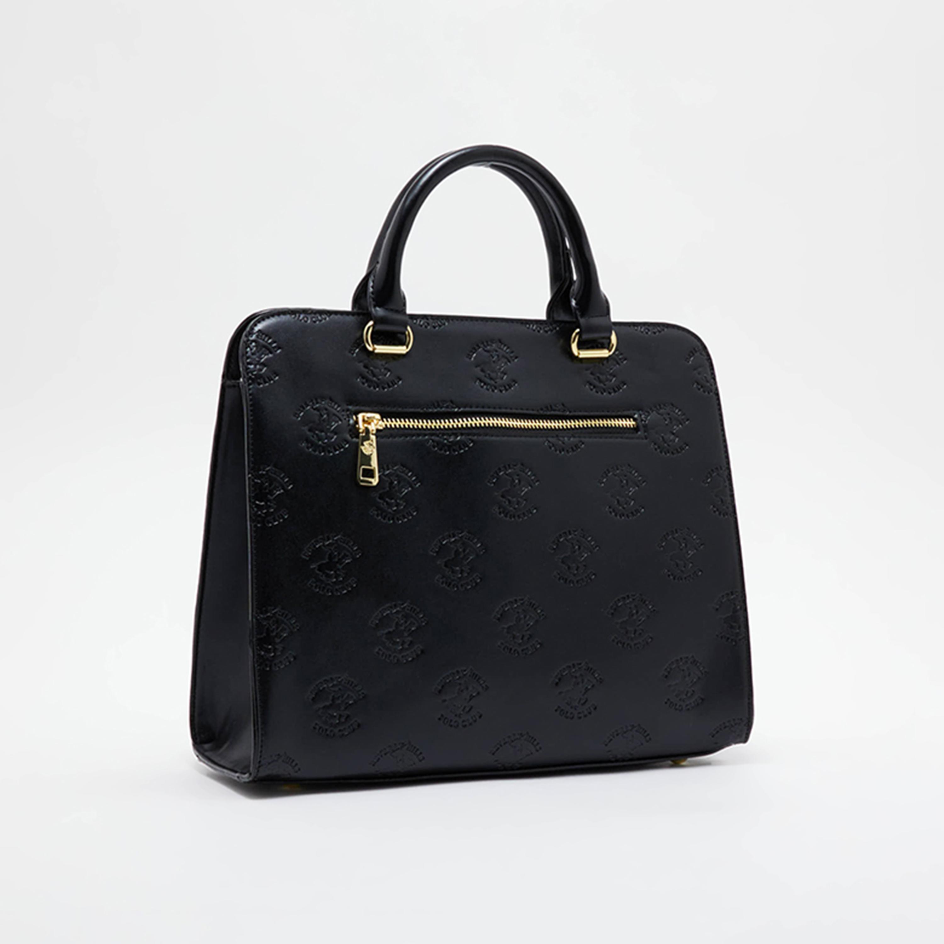 Beverly Hills Polo Club Logo Top Handle Satchel Bag-women-bagsandwallets-handbags-image-2