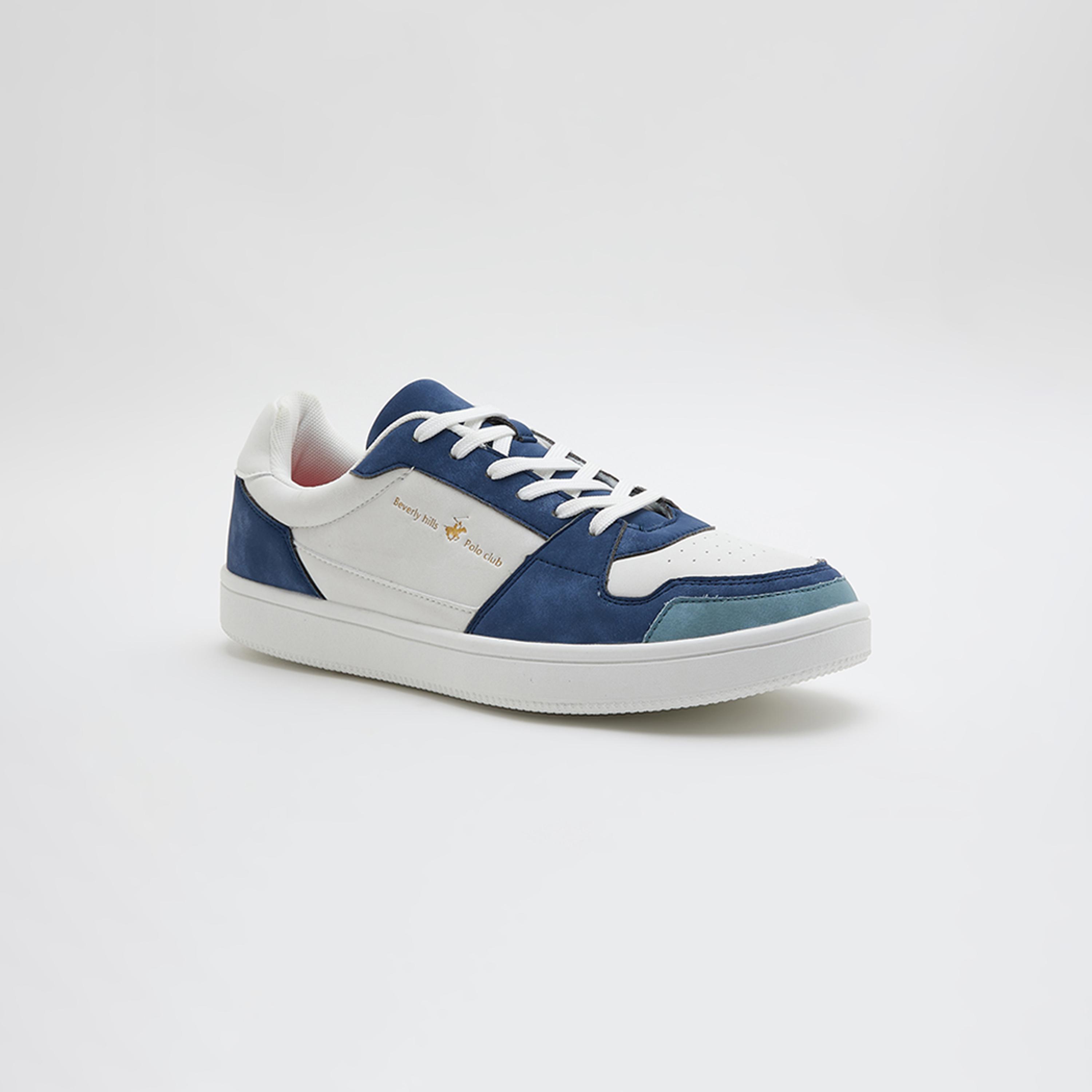 حذاء رياضي سنيكرز بلون محجوب من بيفرلي هيلز بولو كلوب ذات رباط علوي منخفض الألوان-men-shoes-sneakers-image-1