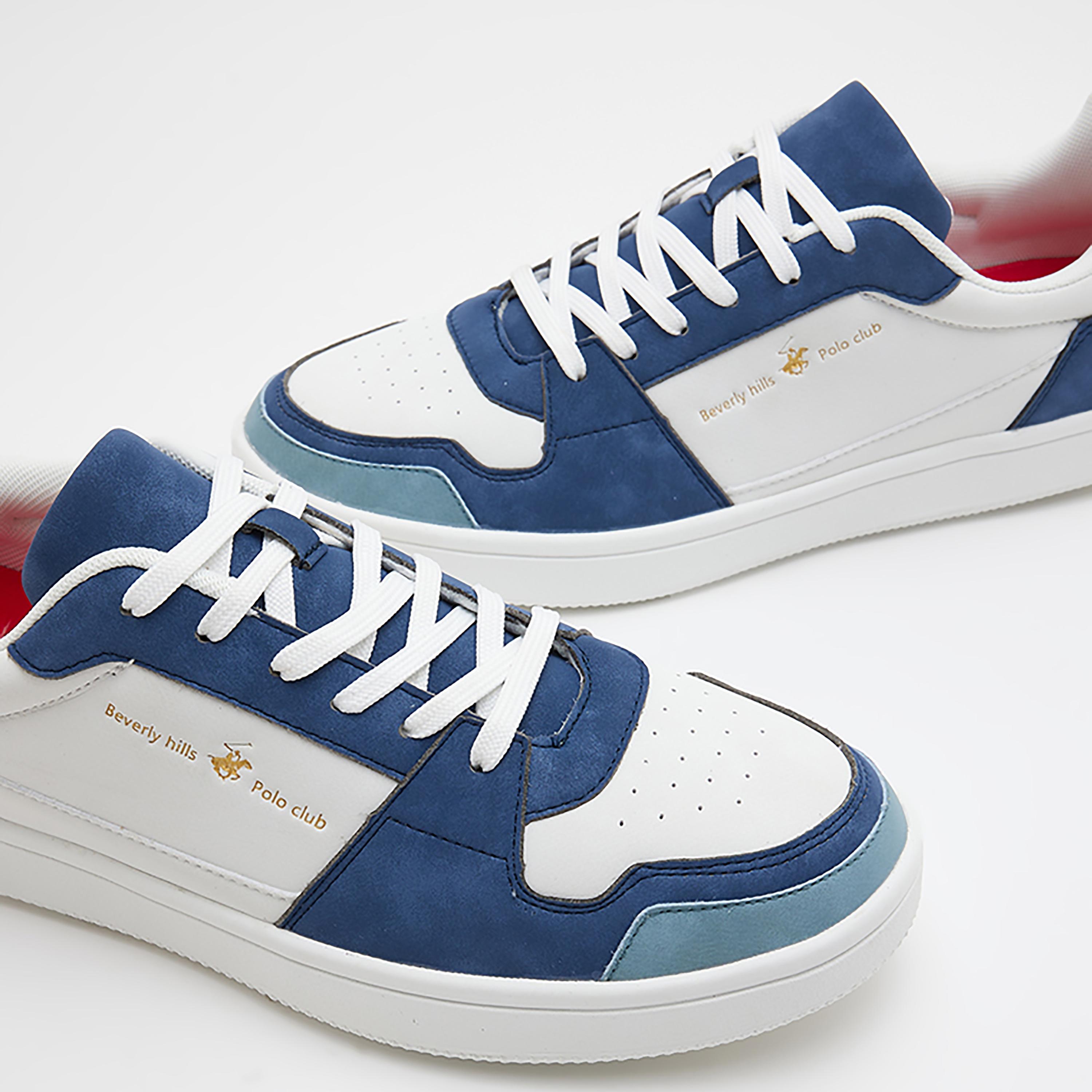 حذاء رياضي سنيكرز بلون محجوب من بيفرلي هيلز بولو كلوب ذات رباط علوي منخفض الألوان-men-shoes-sneakers-image-4