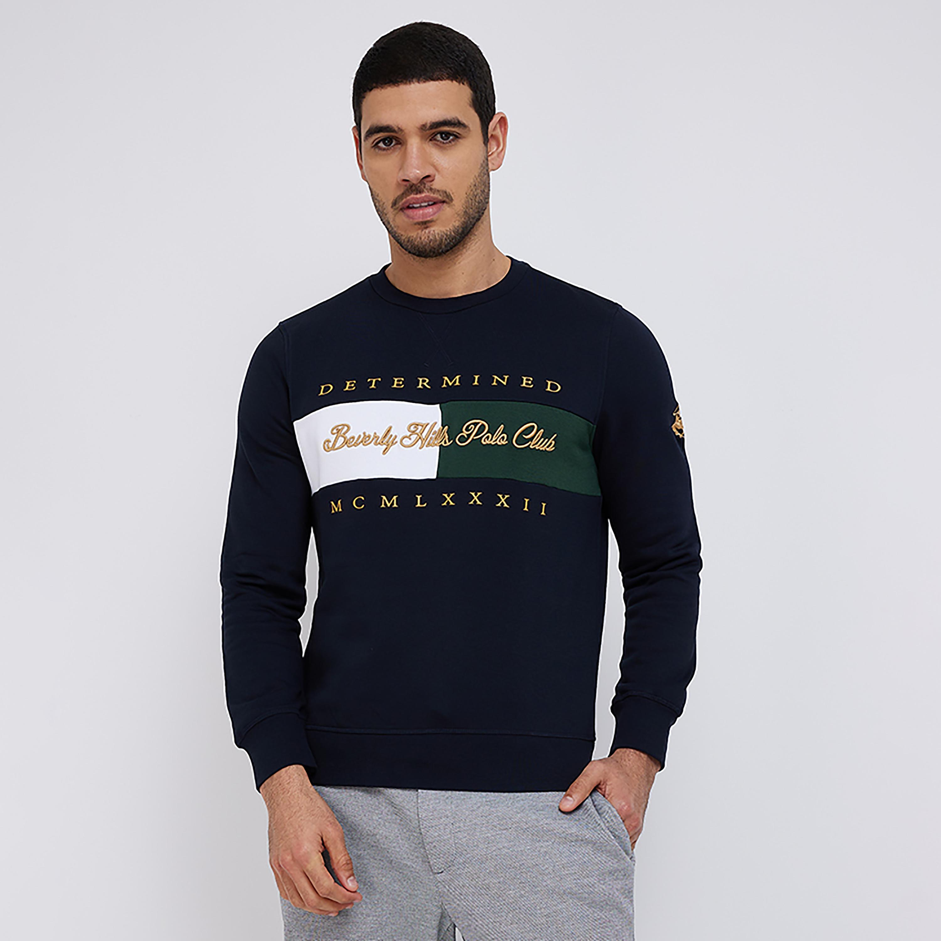 Buy Men s Beverly Hills Polo Club Embroidered Branding Sweatshirt Online Centrepoint KSA