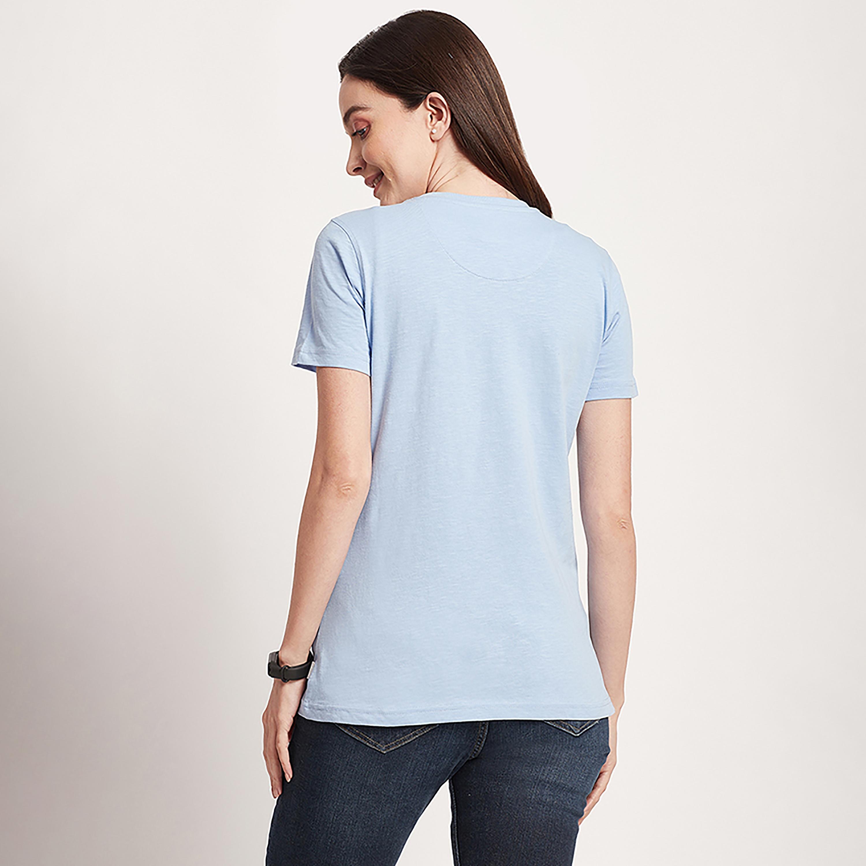 تي شيرت بيفرلي هيلز بولو كلوب بياقة مستديرة وأكمام قصيرة مع شعار بطبعات-women-clothing-tshirts-image-4