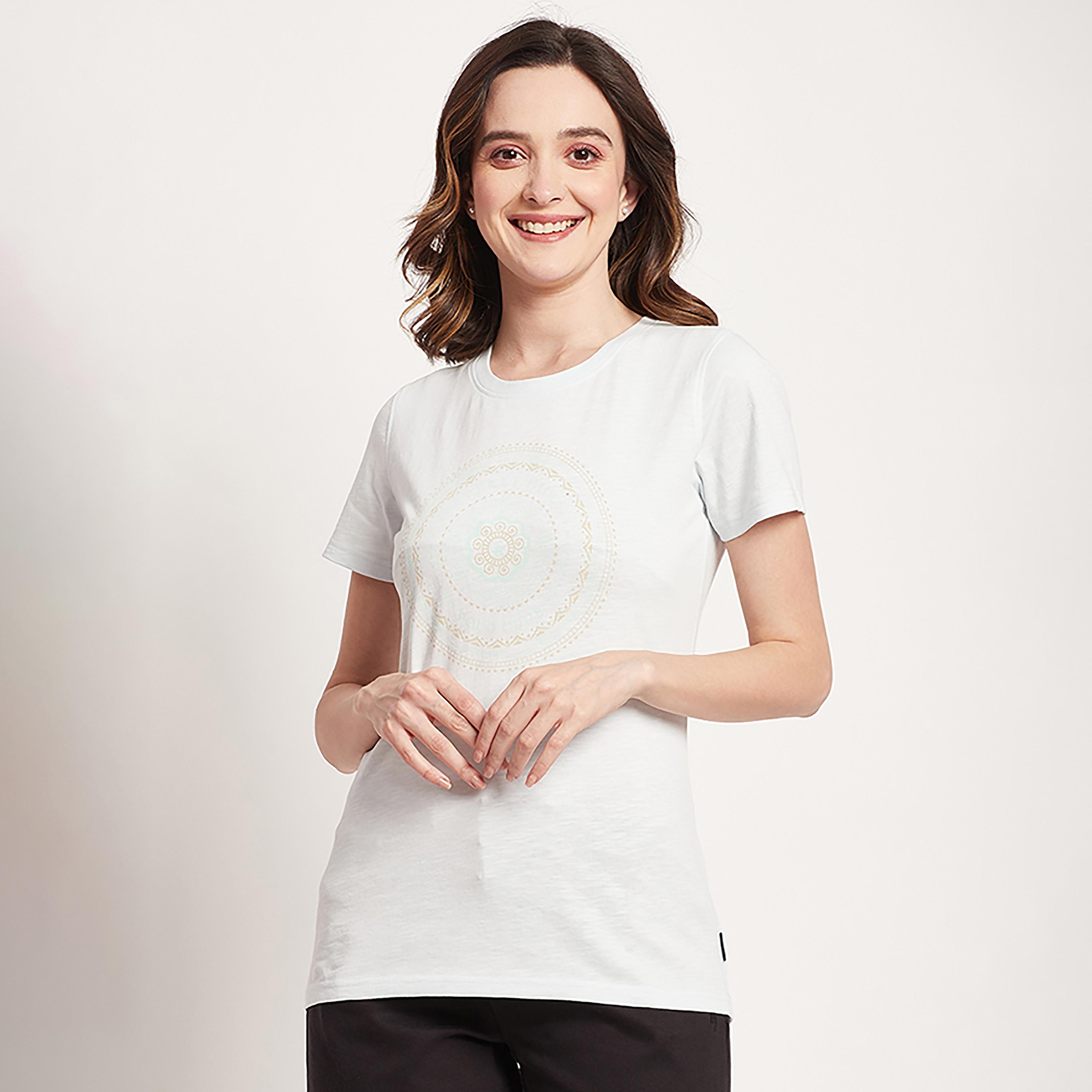 تي شيرت بيفرلي هيلز بولو كلوب بياقة مستديرة وأكمام قصيرة مع مطبوع-women-clothing-tshirts-image-1