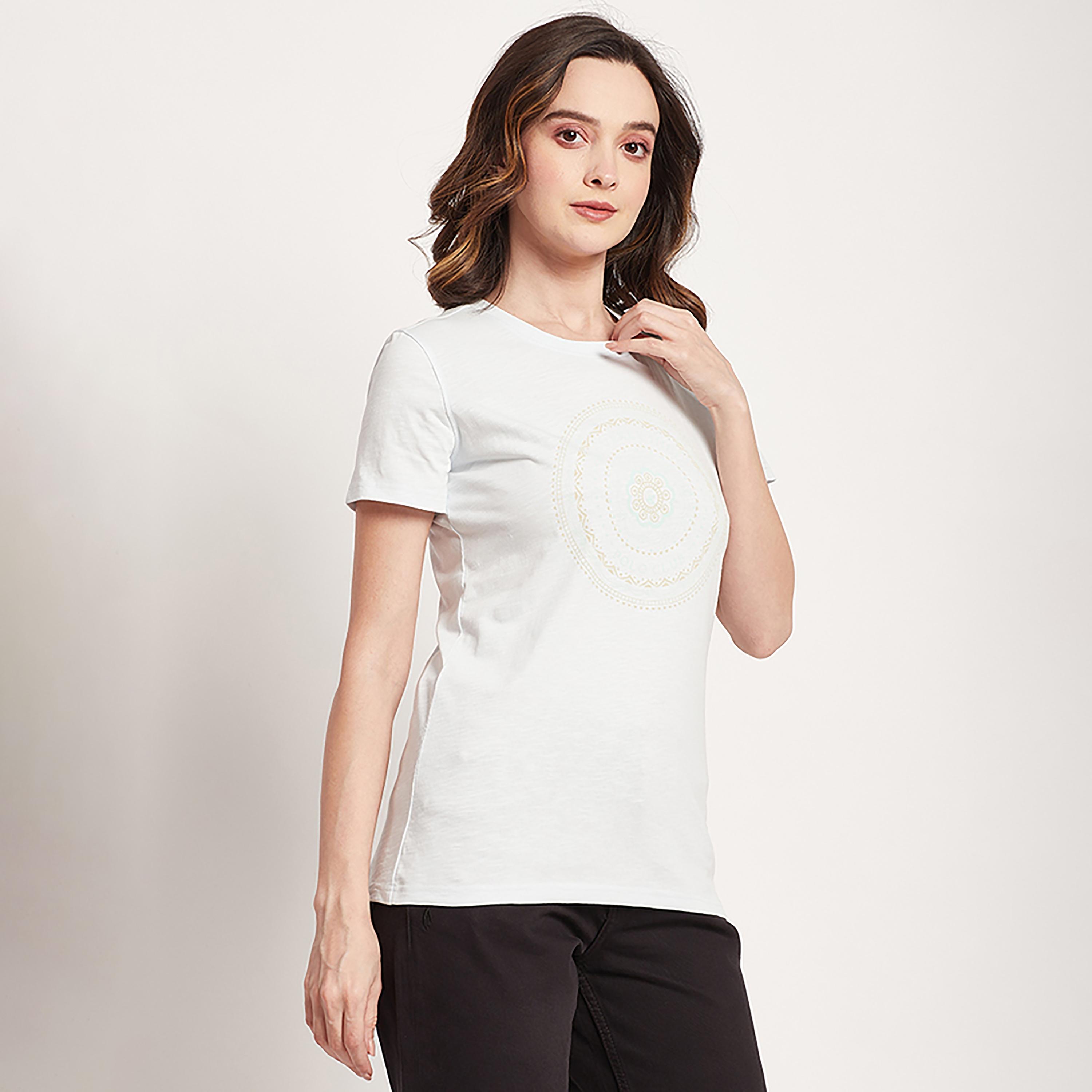 تي شيرت بيفرلي هيلز بولو كلوب بياقة مستديرة وأكمام قصيرة مع مطبوع-women-clothing-tshirts-image-3