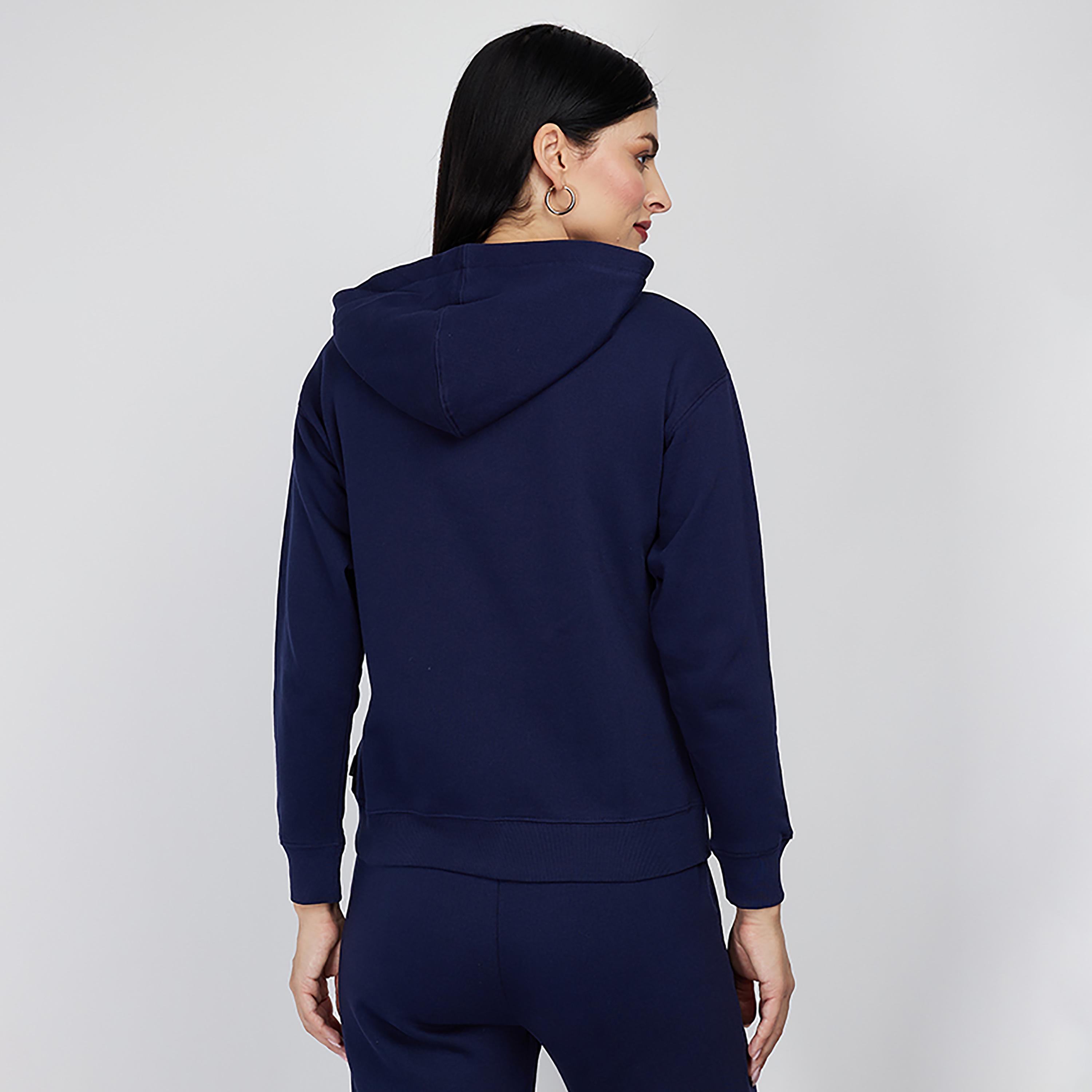 هودي بسحاب من بيفرلي هيلز بولو كلوب بأكمام طويلة مع هودي بغطاء للرأس بمطرز-women-clothing-hoodiesandsweatshirts-hoodies-image-3