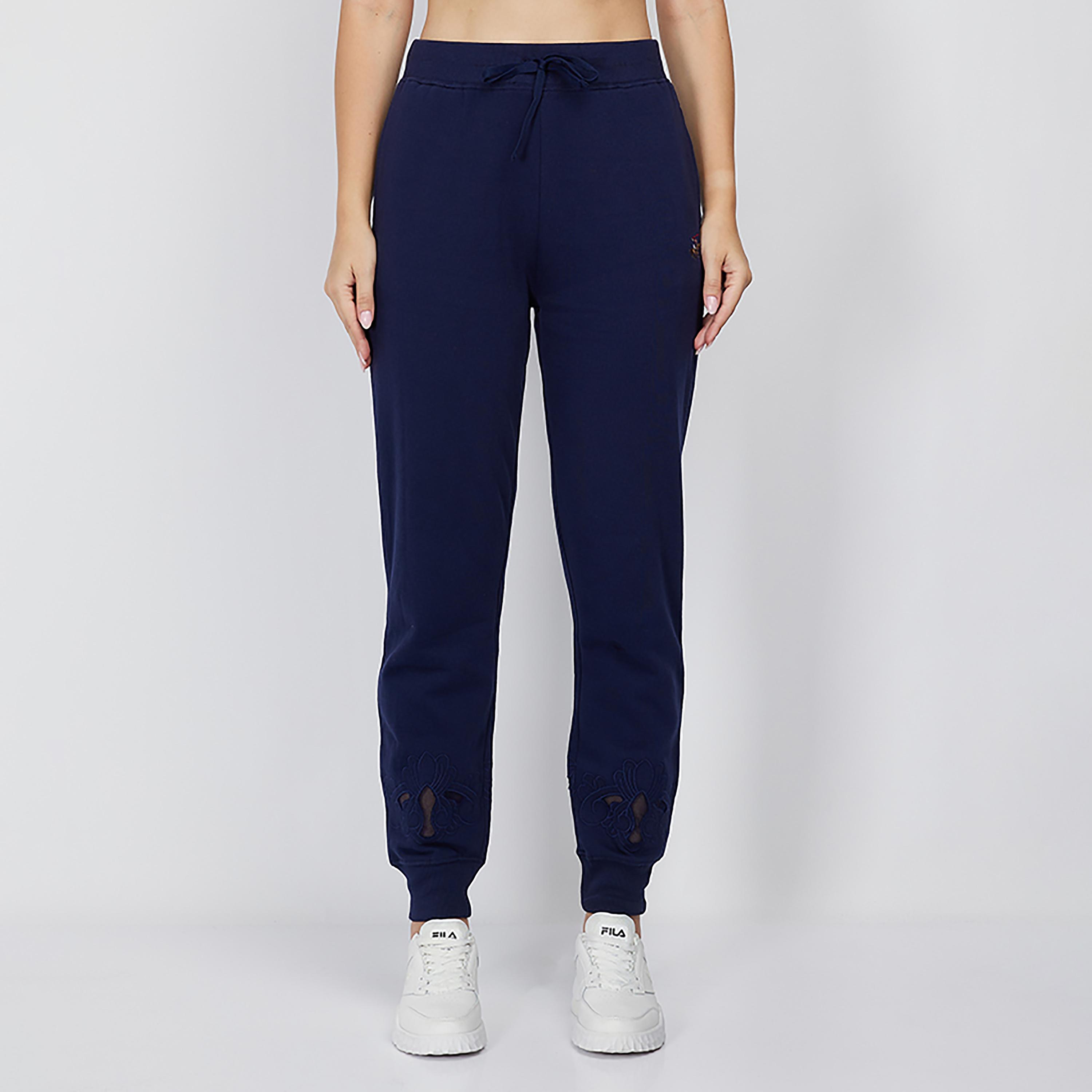 جوغرز بيفرلي هيلز بولو كلوب سادة برباط من مرتفع الارتفاع مع مزين بمطرزة-women-clothing-bottoms-joggers-image-1