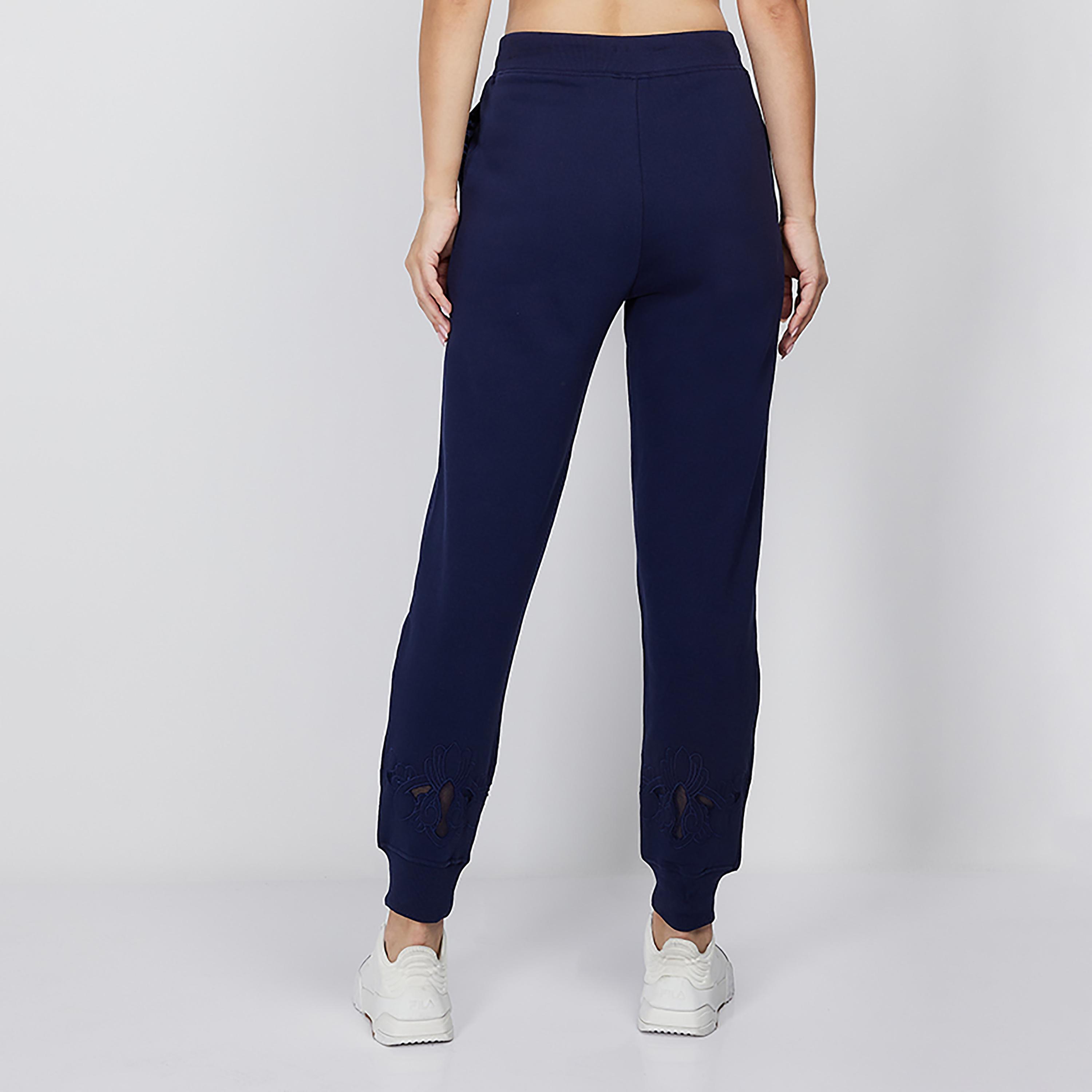 Beverly Hills Polo Club Plain High-Rise Drawstring Joggers With Embroidered Detail-women-clothing-bottoms-joggers-image-3