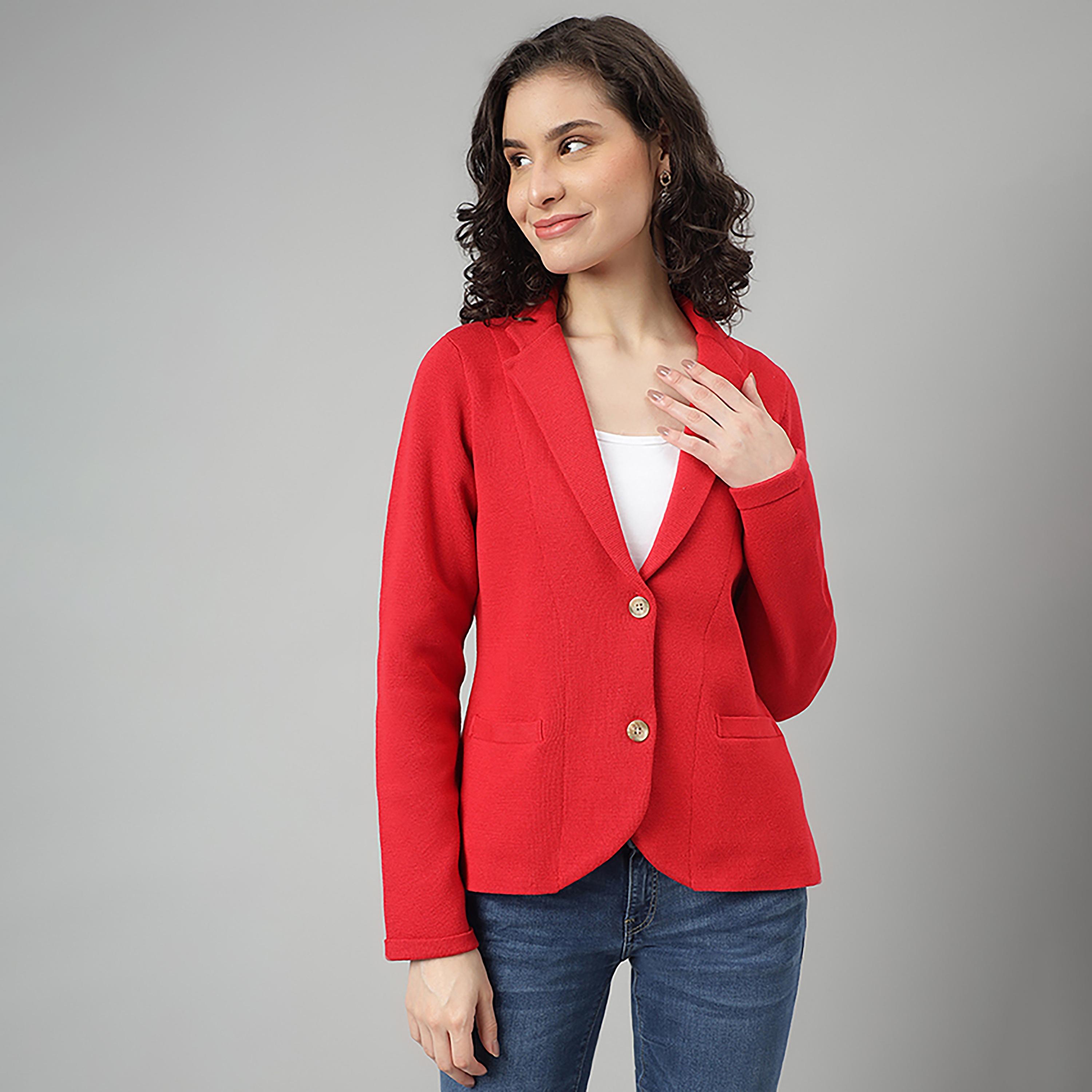 Beverly Hills Polo Club Plain Blazer with Button Closure-women-clothing-coatsandjackets-blazers-image-5