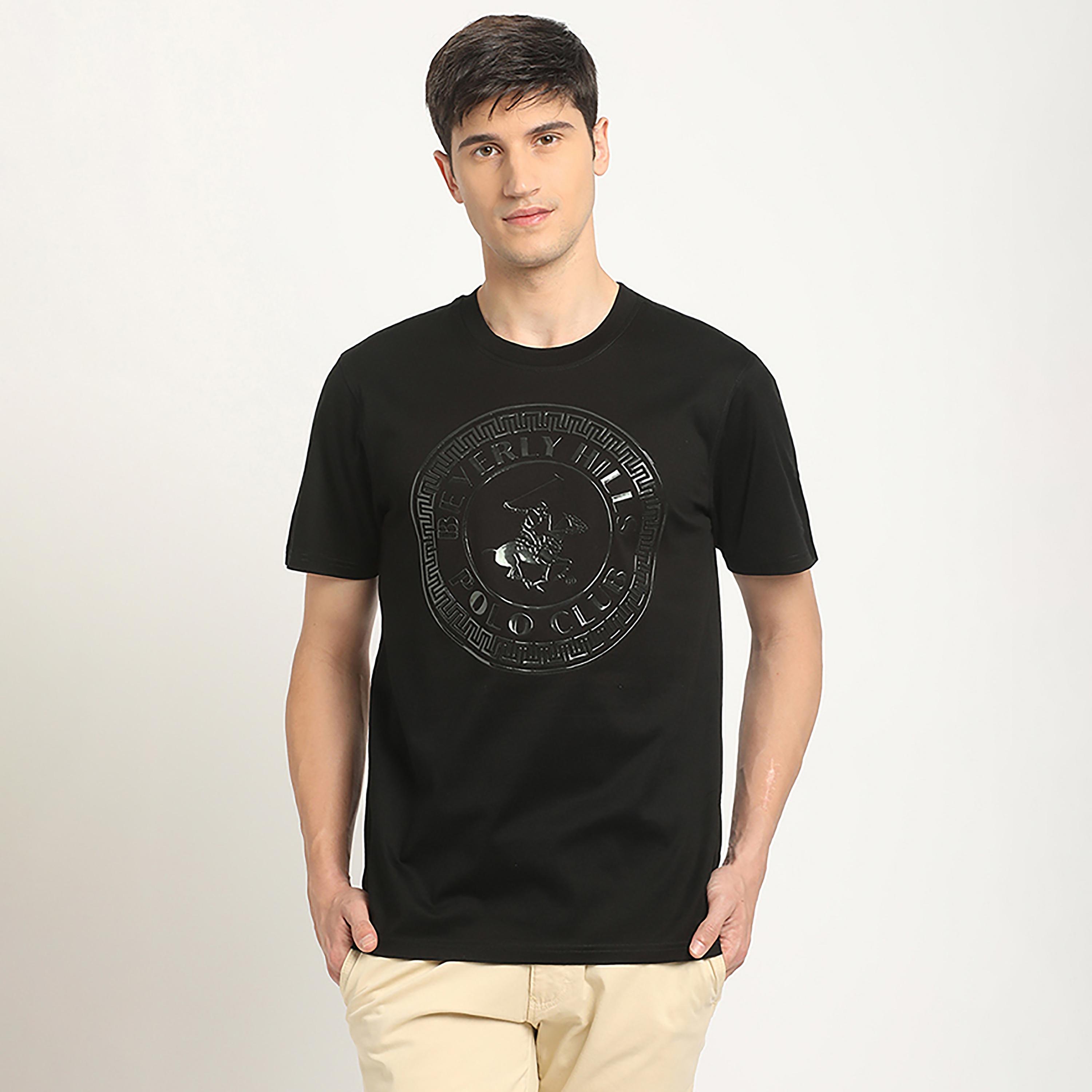 Beverly Hills Polo Club Logo Embossed Crew Neck Short Sleeves T-Shirt-men-clothing-tshirtsandpolos-tshirts-image-1