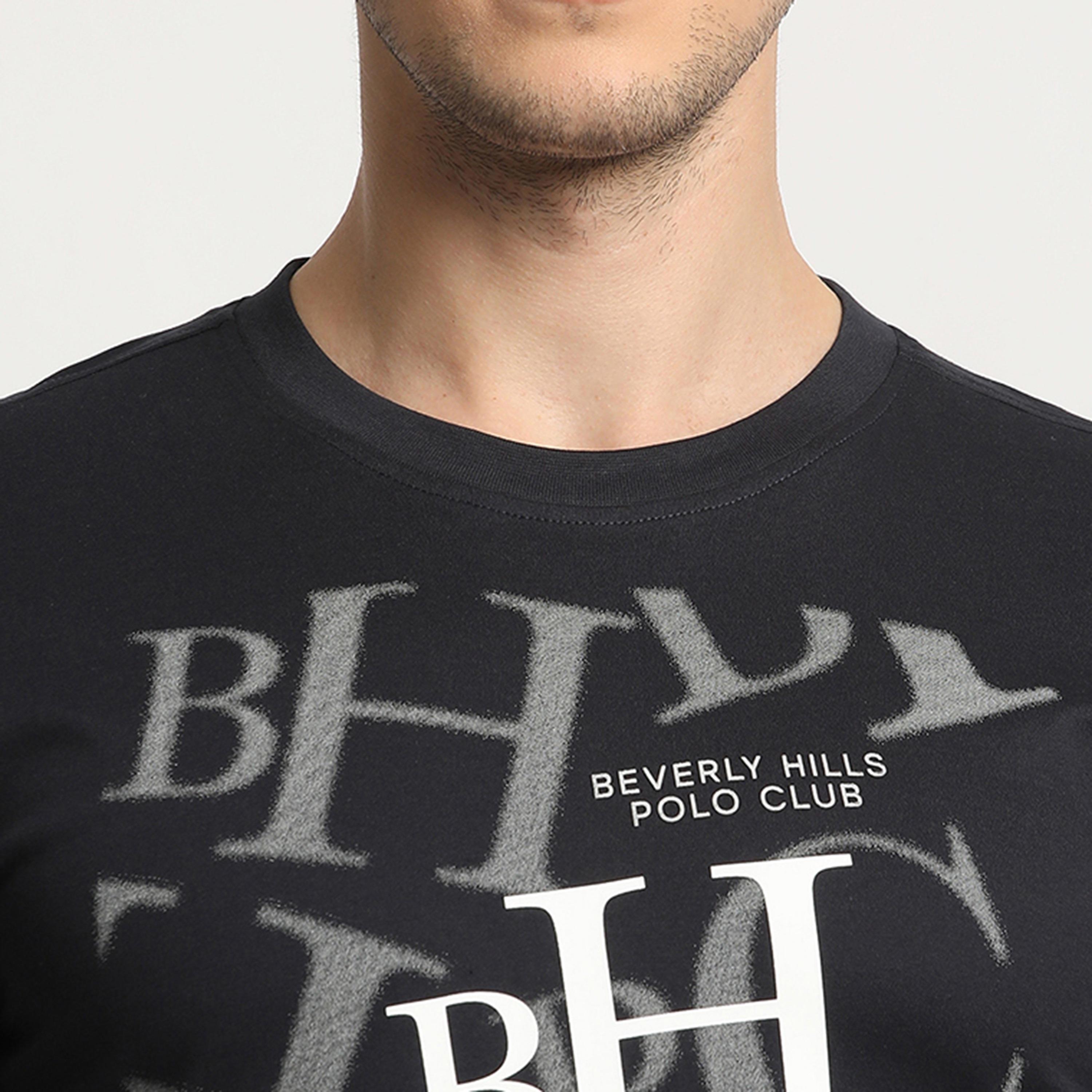 تي شيرت بيفرلي هيلز بولو كلوب بياقة مستديرة وأكمام قصيرة مع مطبوع-men-clothing-tshirtsandpolos-tshirts-image-7
