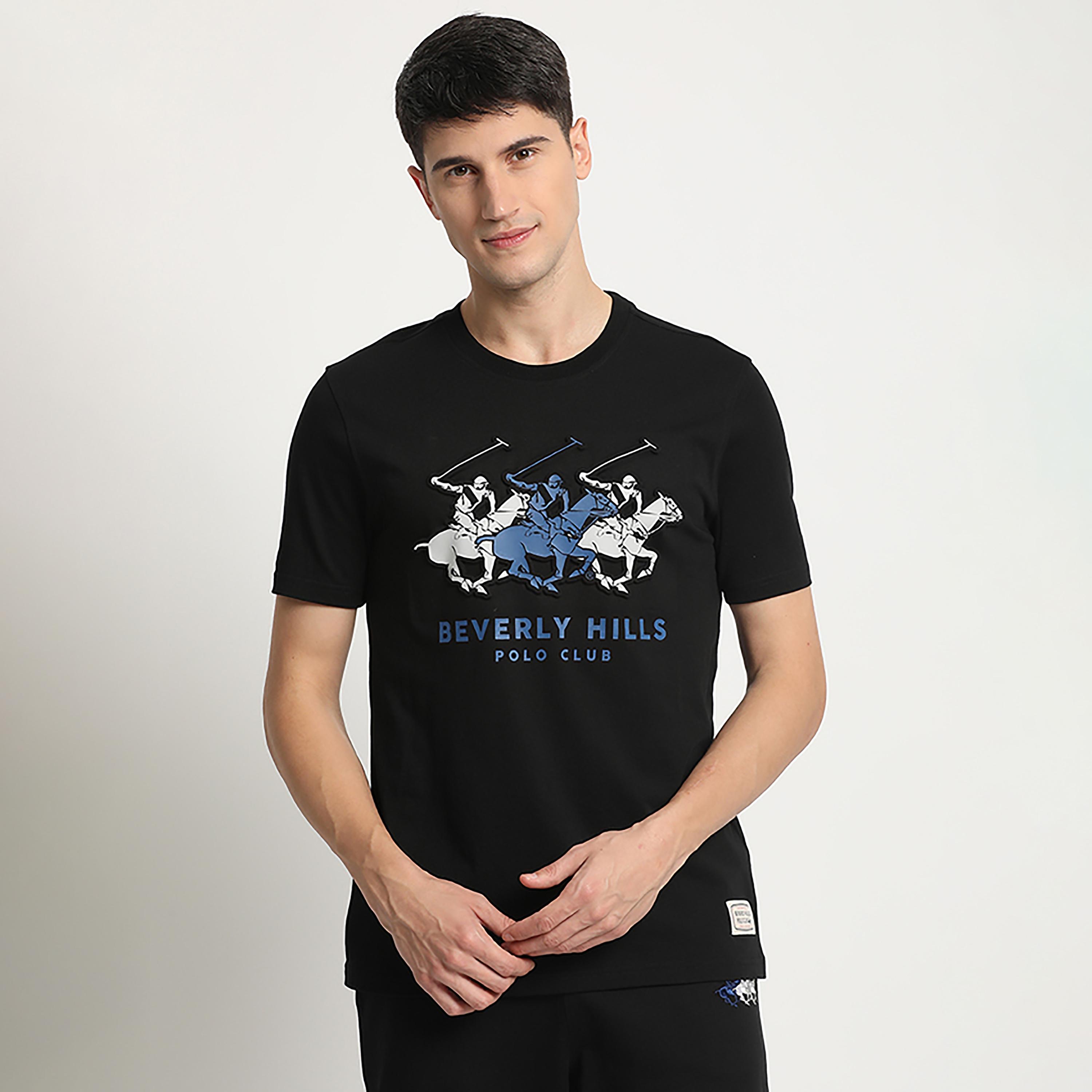 تي شيرت بيفرلي هيلز بولو كلوب بياقة مستديرة وأكمام قصيرة مع شعار-men-clothing-tshirtsandpolos-tshirts-image-1