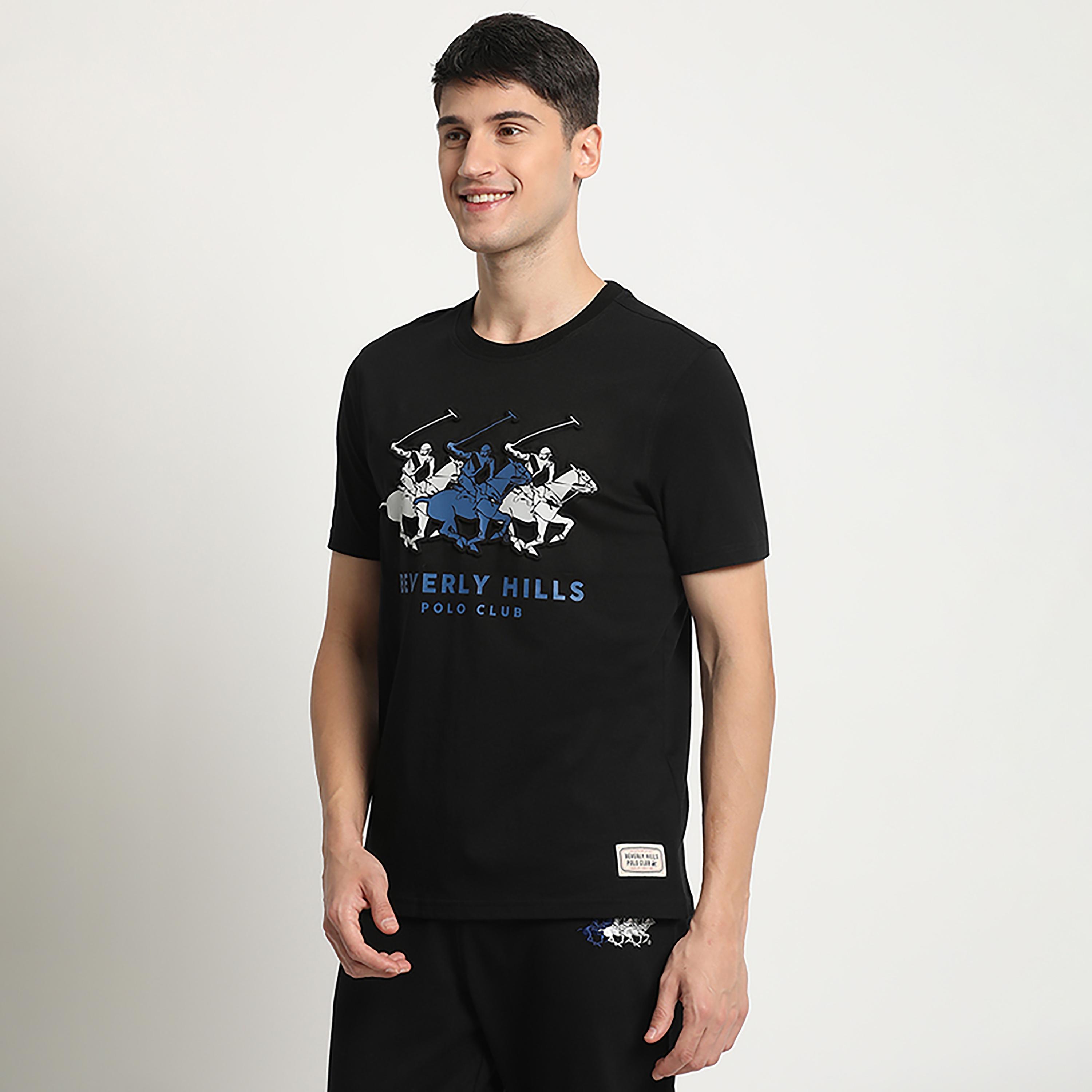 تي شيرت بيفرلي هيلز بولو كلوب بياقة مستديرة وأكمام قصيرة مع شعار-men-clothing-tshirtsandpolos-tshirts-image-2