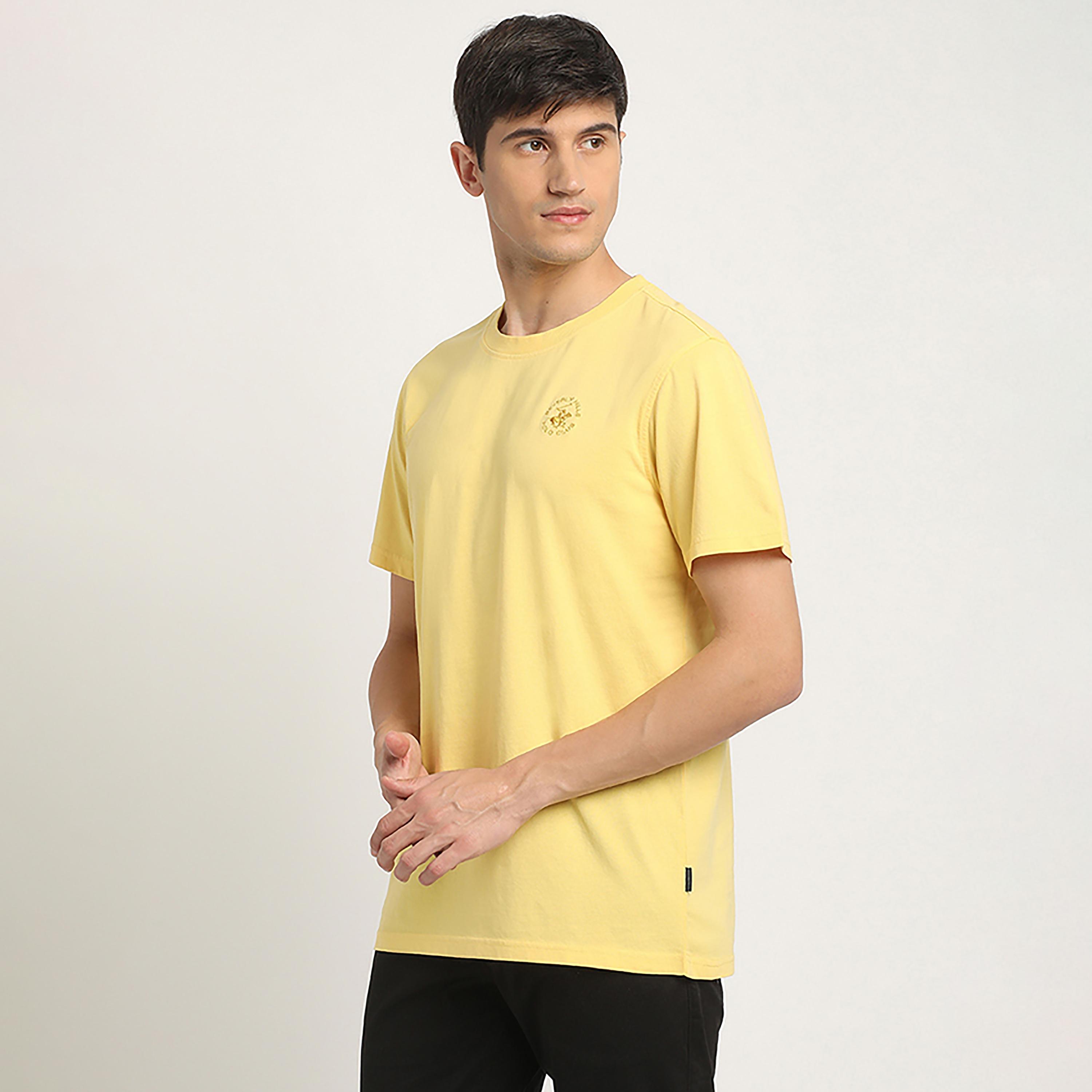 تي شيرت بيفرلي هيلز بولو كلوب بياقة دائرية وأكمام قصيرة سادة-men-clothing-tshirtsandpolos-tshirts-image-6