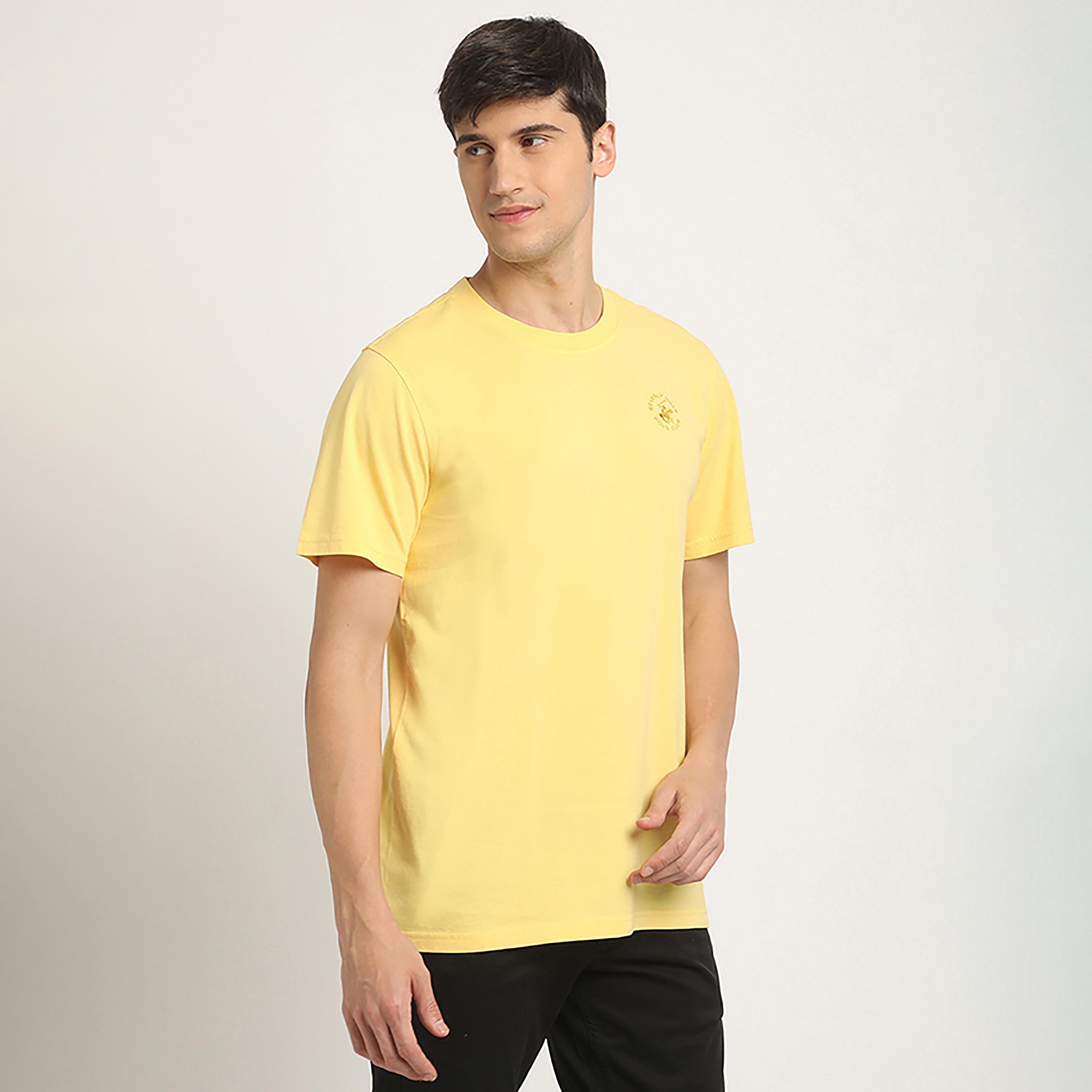 تي شيرت بيفرلي هيلز بولو كلوب بياقة دائرية وأكمام قصيرة سادة-men-clothing-tshirtsandpolos-tshirts-image-7