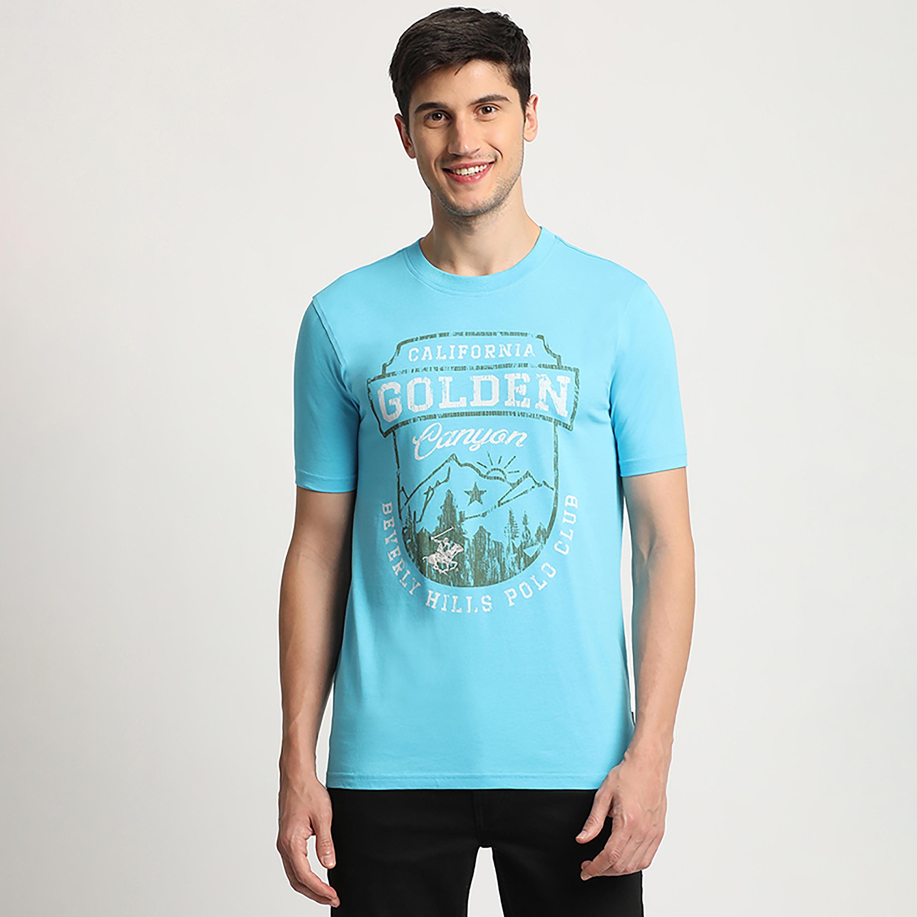 تي شيرت بيفرلي هيلز بولو كلوب بياقة مستديرة وأكمام قصيرة مع مطبوع-men-clothing-tshirtsandpolos-tshirts-image-1