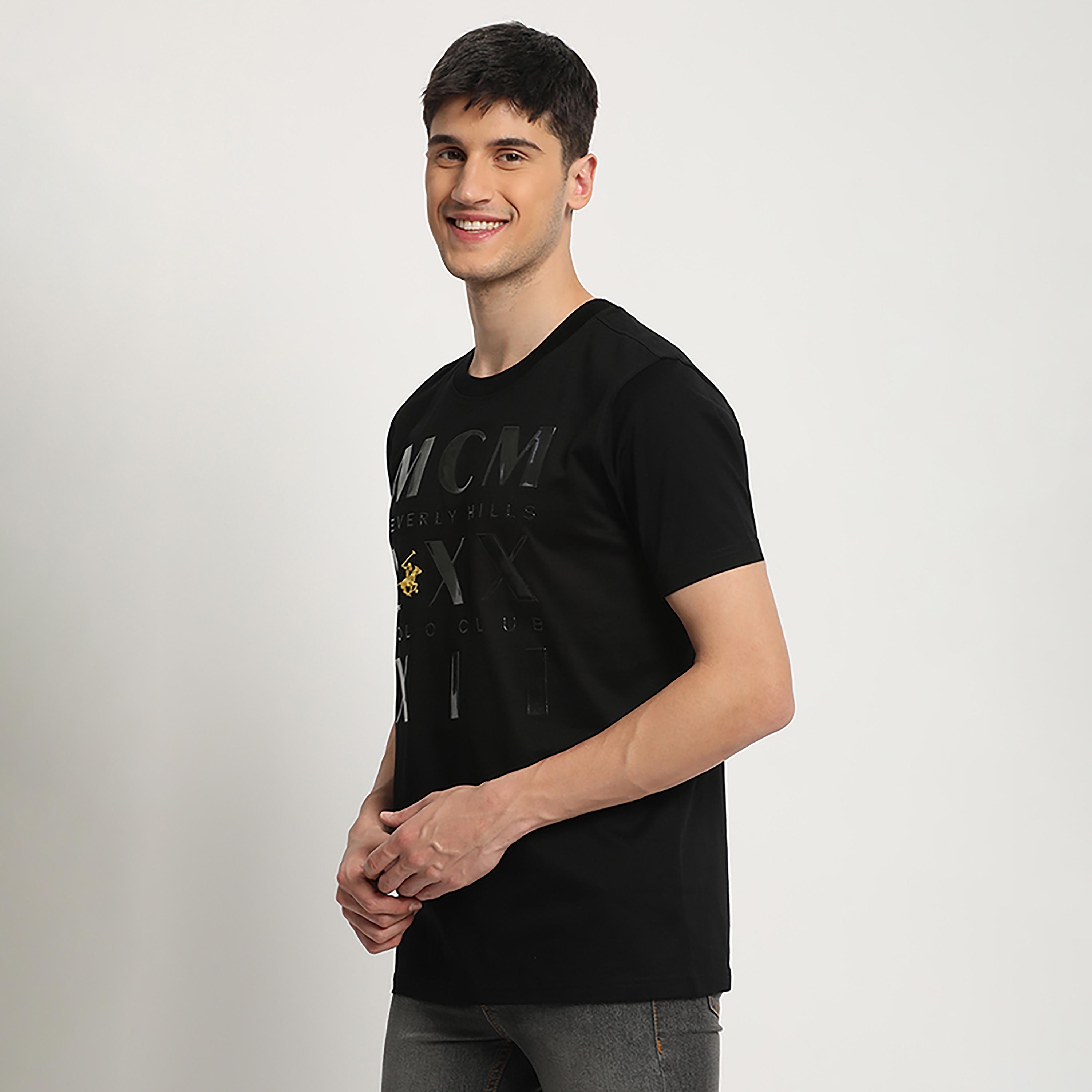 تي شيرت منقوش من بيفرلي هيلز بولو كلوب بياقة مستديرة وأكمام قصيرة-men-clothing-tshirtsandpolos-tshirts-image-2
