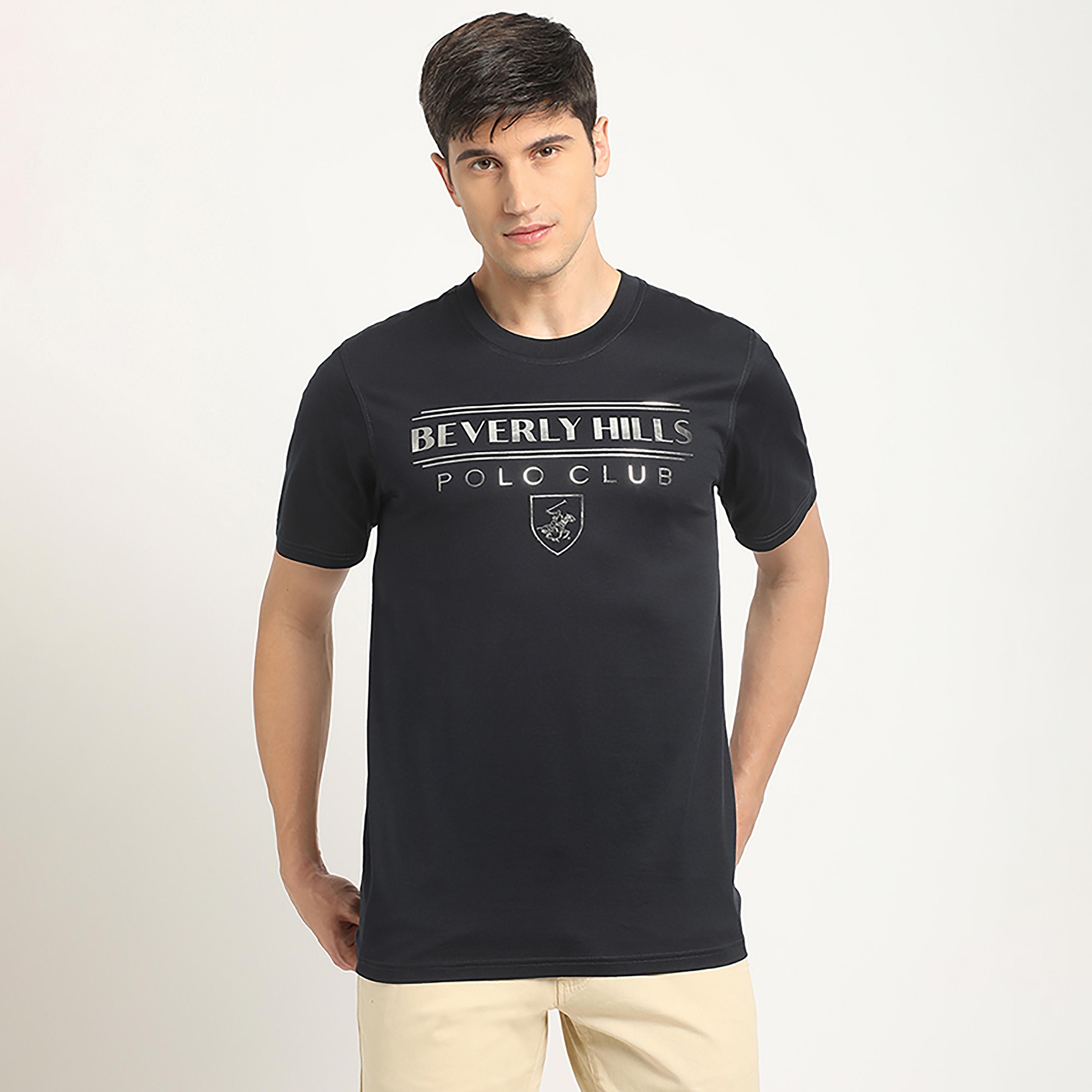 تي شيرت بيفرلي هيلز بولو كلوب بياقة مستديرة وأكمام قصيرة مع شعار بطبعات-men-clothing-tshirtsandpolos-tshirts-image-1