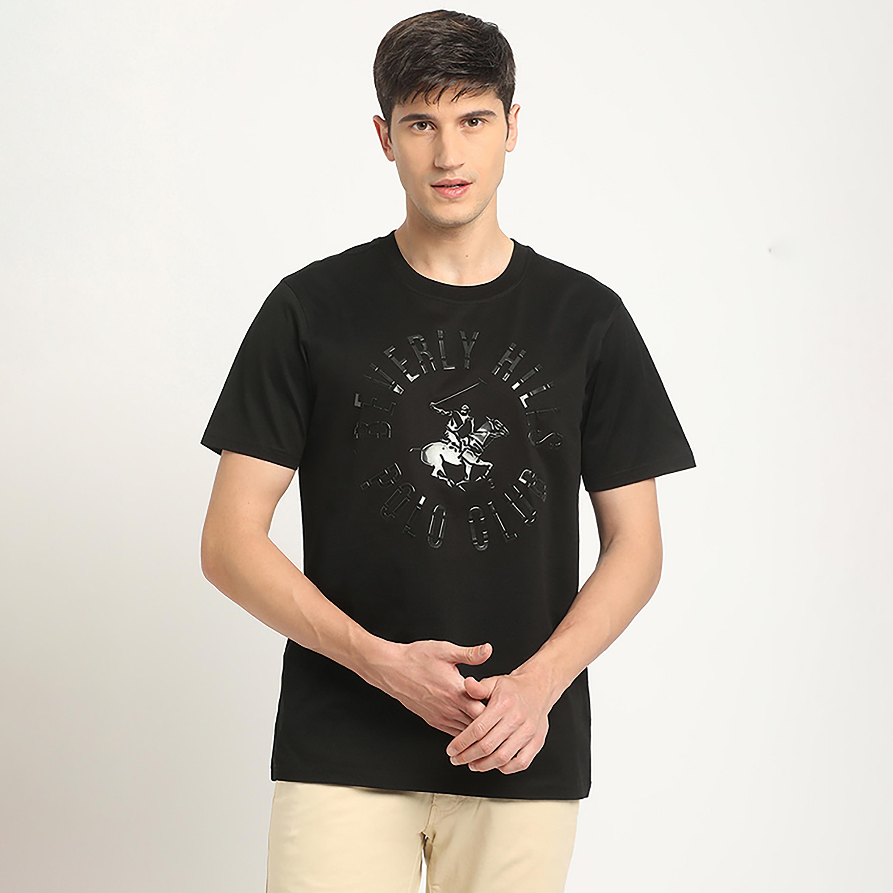 تي شيرت بيفرلي هيلز بولو كلوب بياقة مستديرة وأكمام قصيرة مع شعار بطبعات-men-clothing-tshirtsandpolos-tshirts-image-1