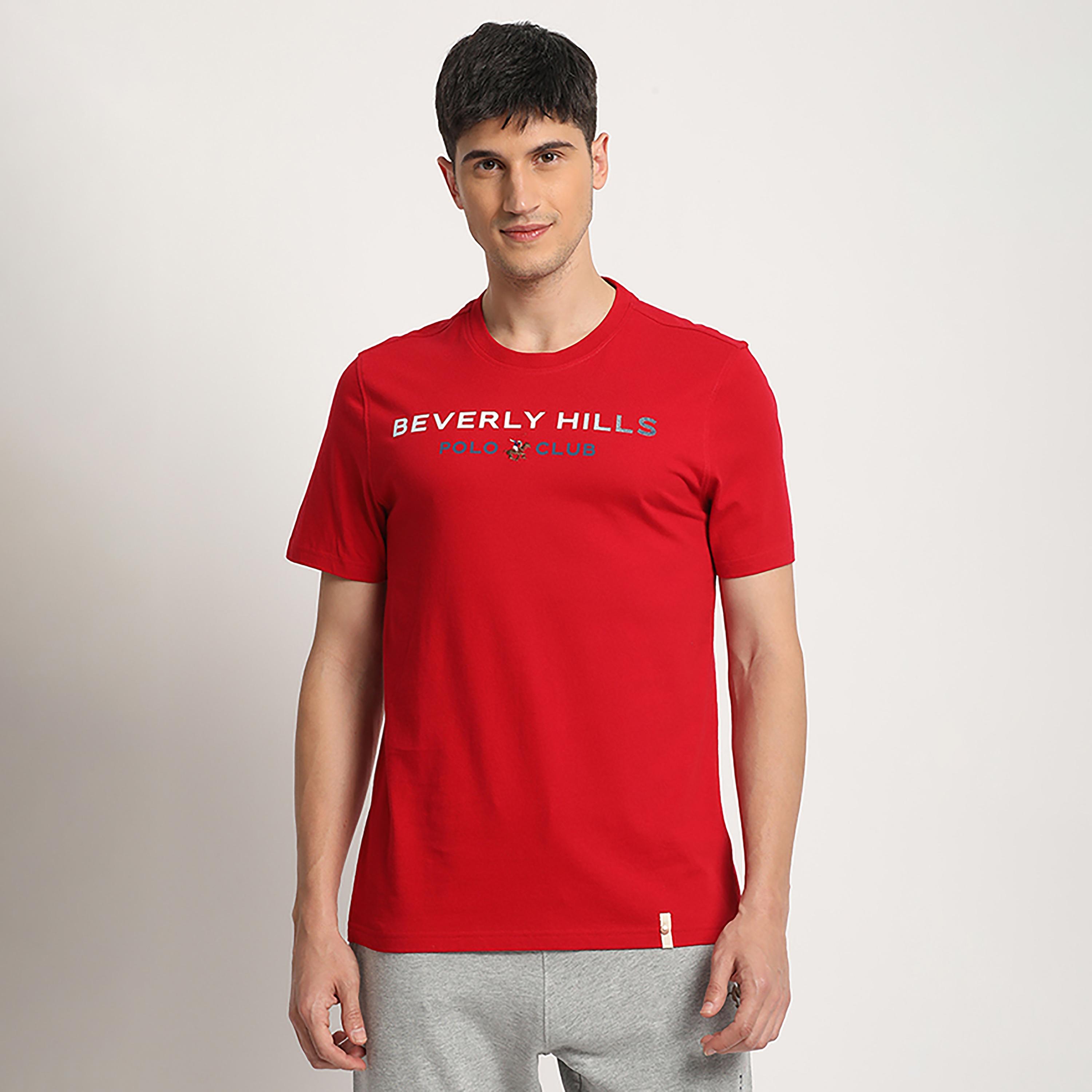 تي شيرت بيفرلي هيلز بولو كلوب بياقة مستديرة وأكمام قصيرة مع شعار بطبعات-men-clothing-tshirtsandpolos-tshirts-image-1