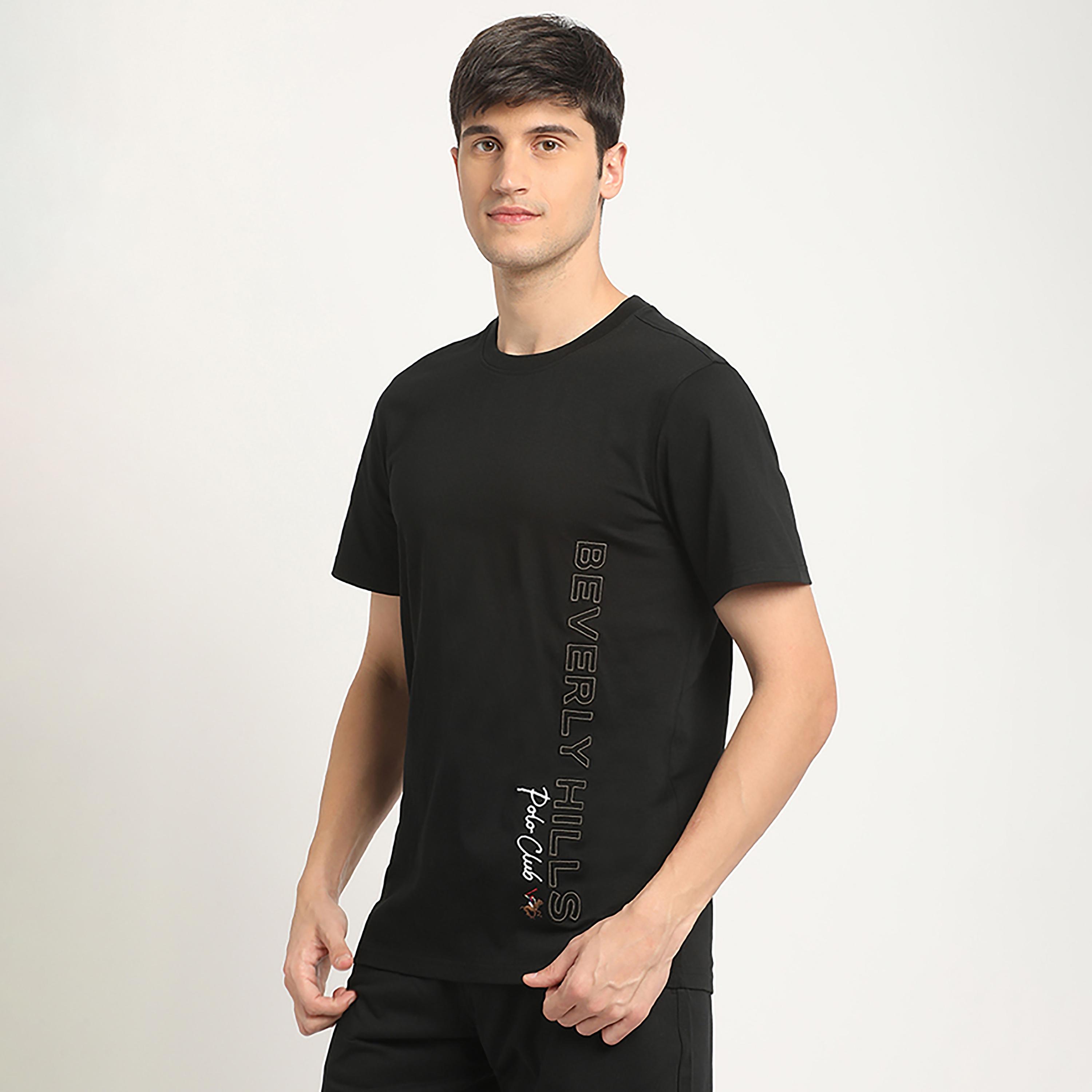 تي شيرت بيفرلي هيلز بولو كلوب بياقة مستديرة وأكمام قصيرة مع شعار بطبعات-men-clothing-tshirtsandpolos-tshirts-image-2