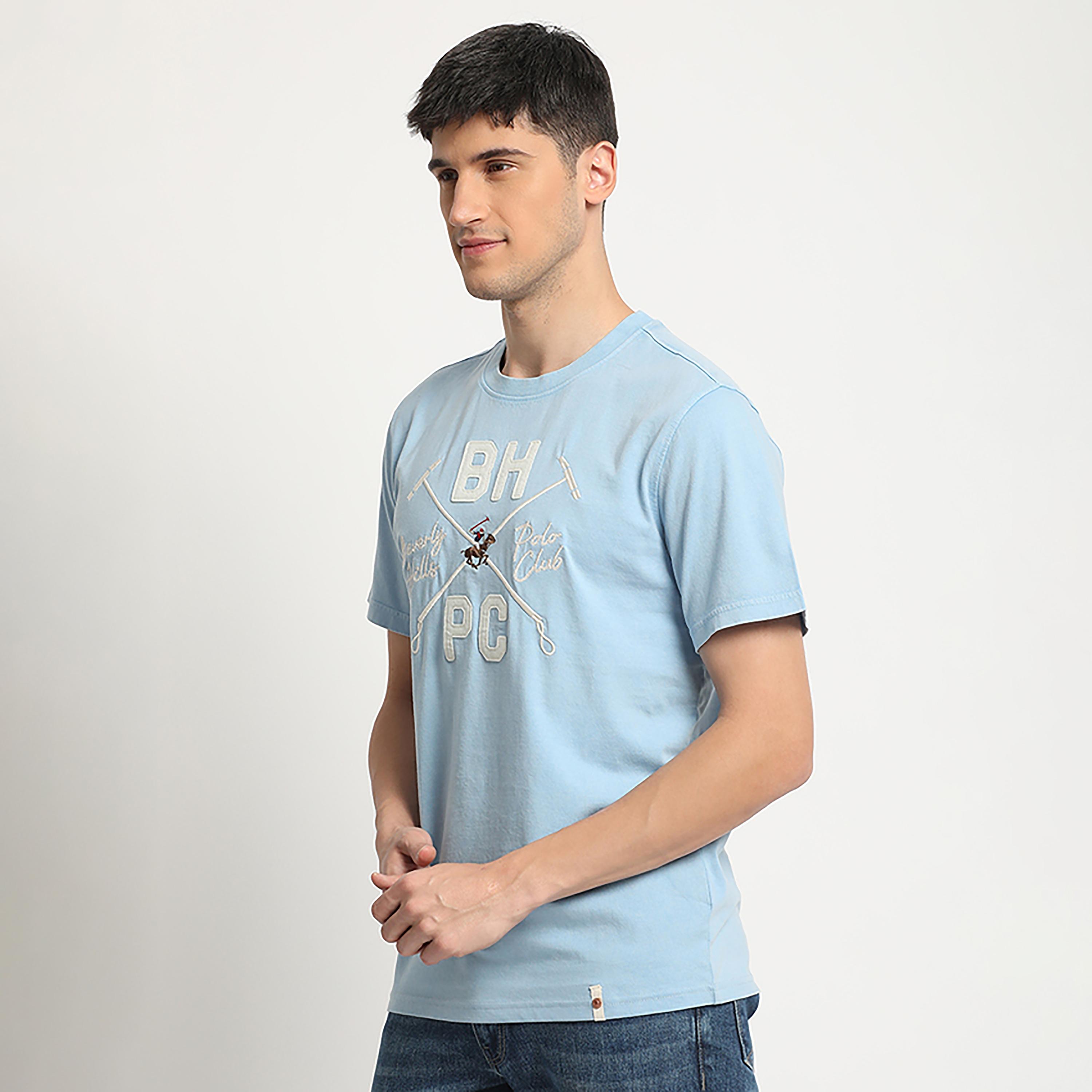 Beverly Hills Polo Club Logo Applique Crew Neck Short Sleeves T-Shirt-men-clothing-tshirtsandpolos-tshirts-image-2