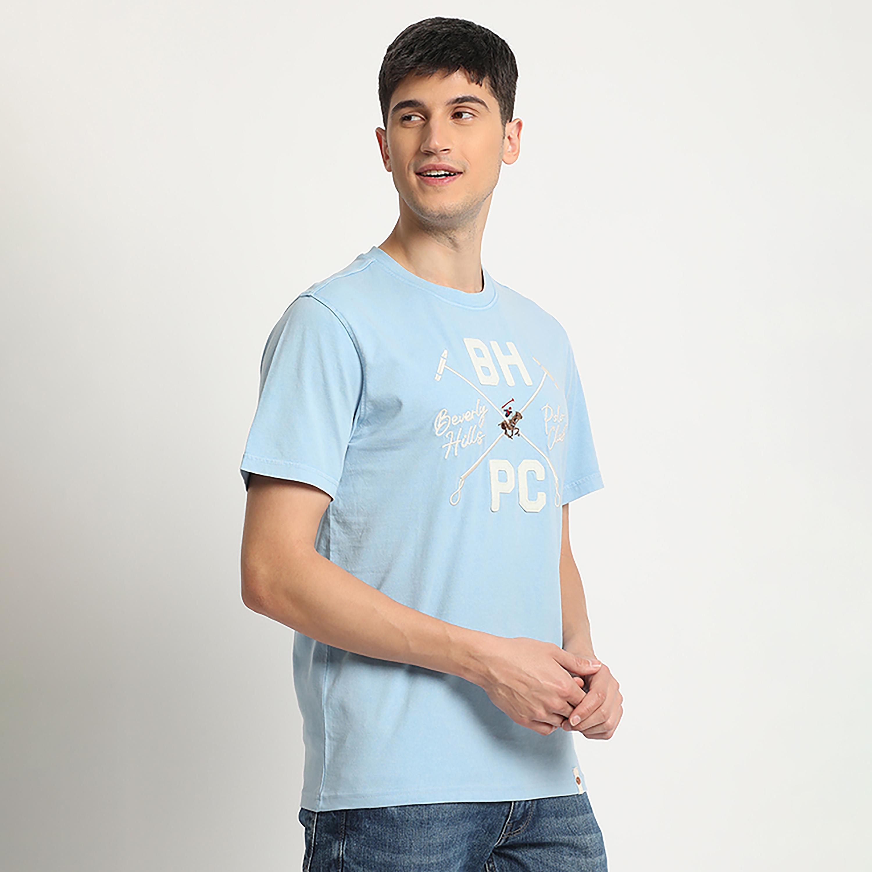 تي شيرت مزين من بيفرلي هيلز بولو كلوب بياقة مستديرة وأكمام قصيرة مع شعار-men-clothing-tshirtsandpolos-tshirts-image-3