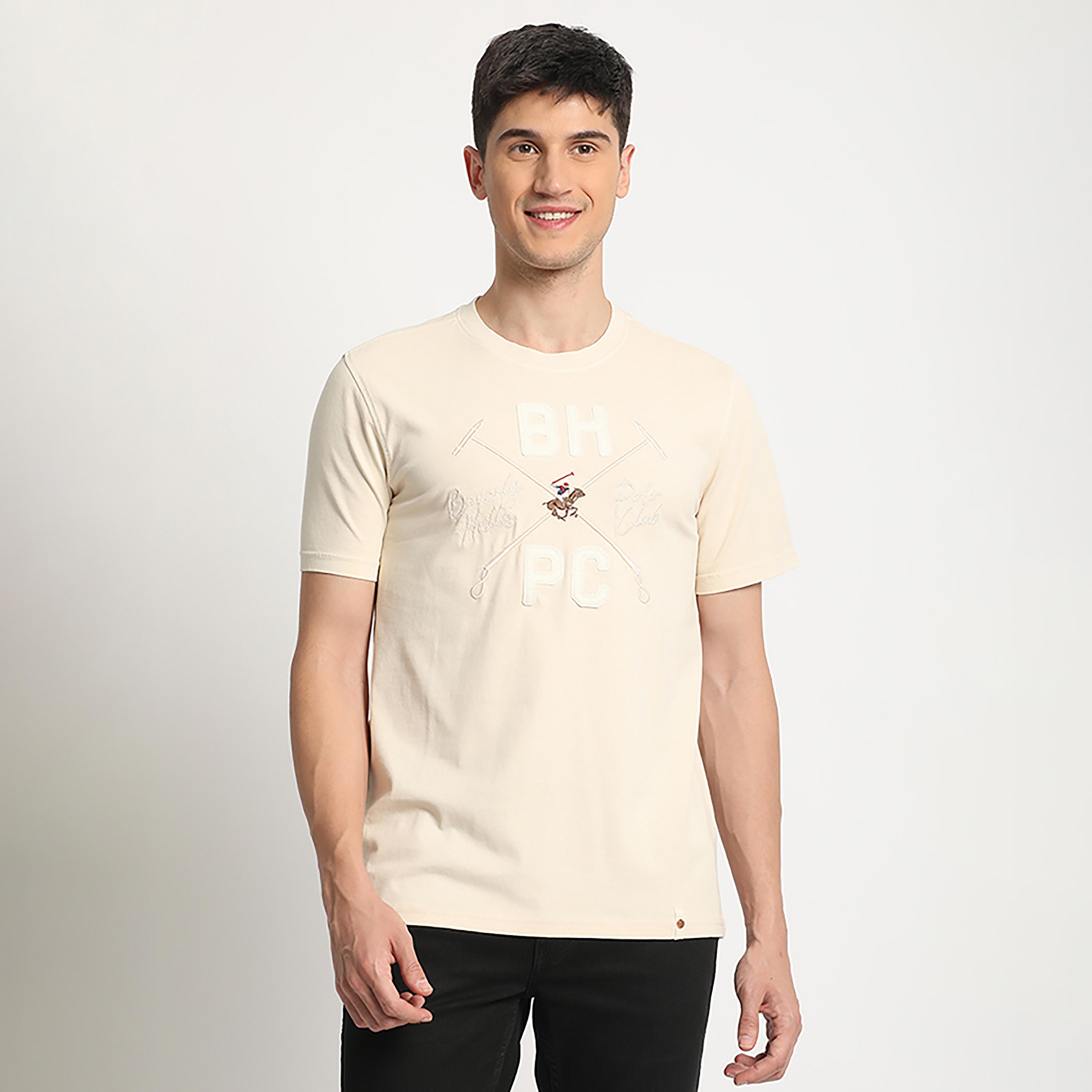 تي شيرت مزين من بيفرلي هيلز بولو كلوب بياقة مستديرة وأكمام قصيرة مع شعار-men-clothing-tshirtsandpolos-tshirts-image-5