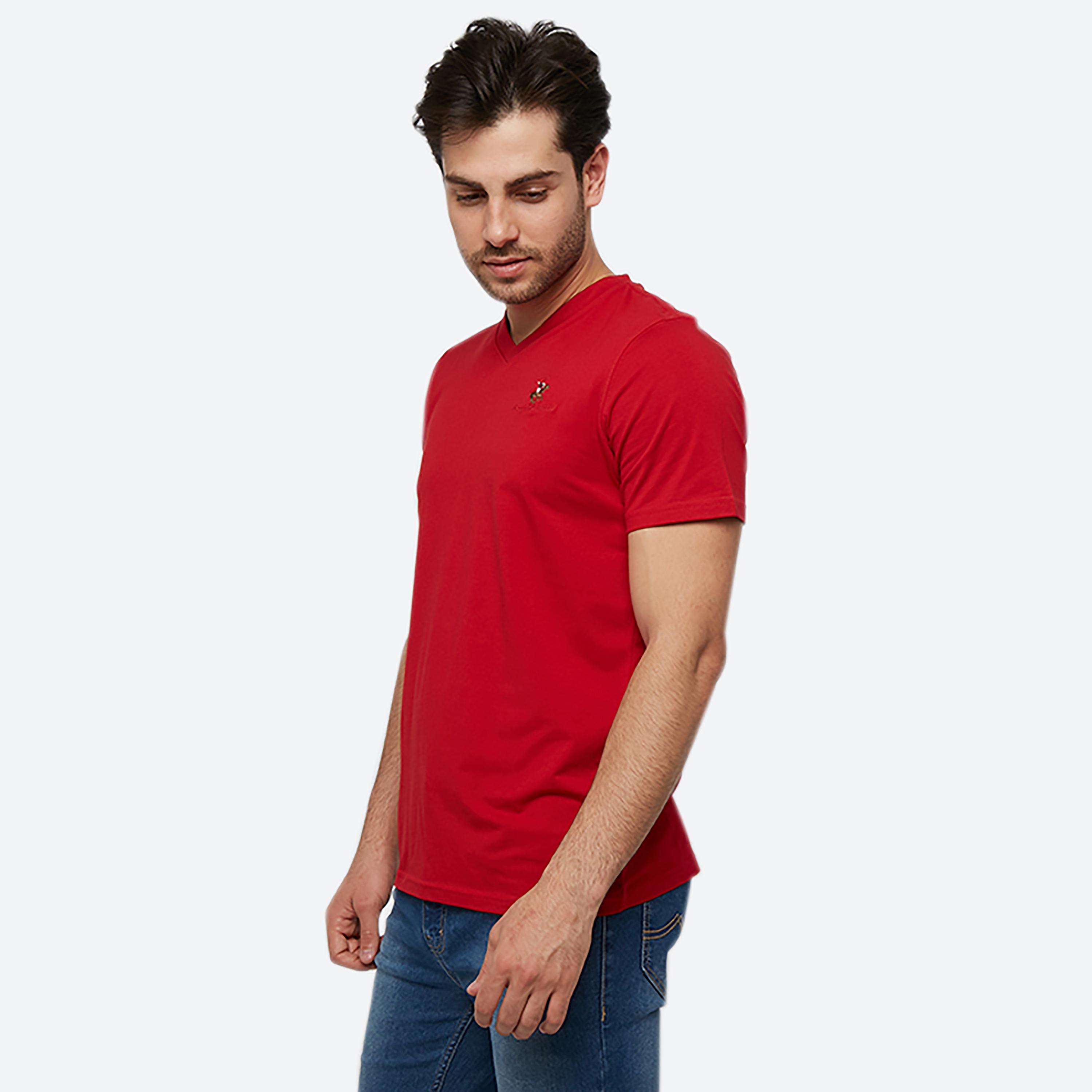 Beverly Hills Polo Club Plain V-Neck Short Sleeves T-Shirt-men-clothing-tshirtsandpolos-tshirts-image-2