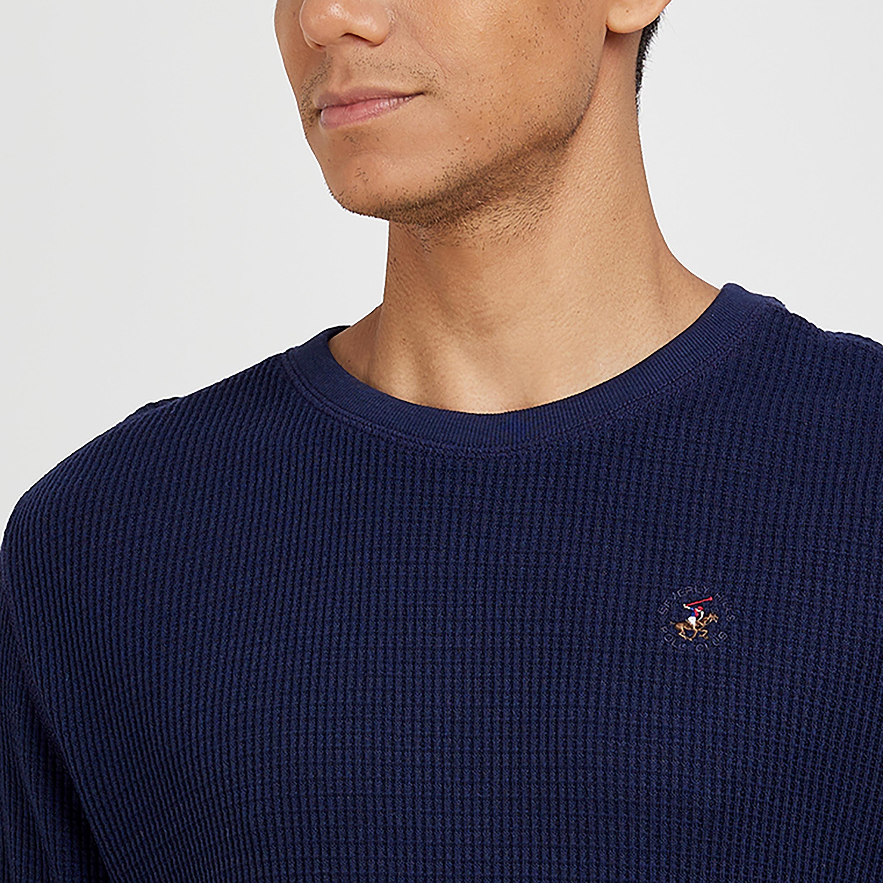 Beverly Hills Polo Club Textured Crew Neck Long Sleeves T-Shirt-men-clothing-tshirtsandpolos-tshirts-image-2