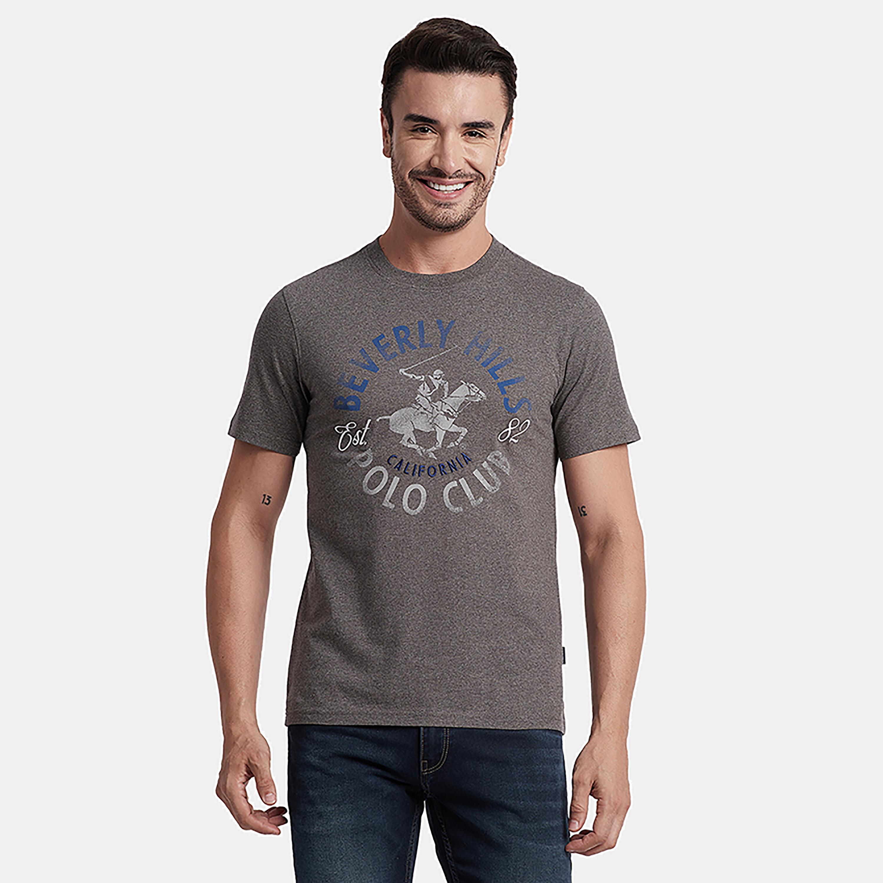 تي شيرت بيفرلي هيلز بولو كلوب بياقة مستديرة وأكمام قصيرة مع شعار بمطبوع-men-clothing-tshirtsandpolos-tshirts-image-1