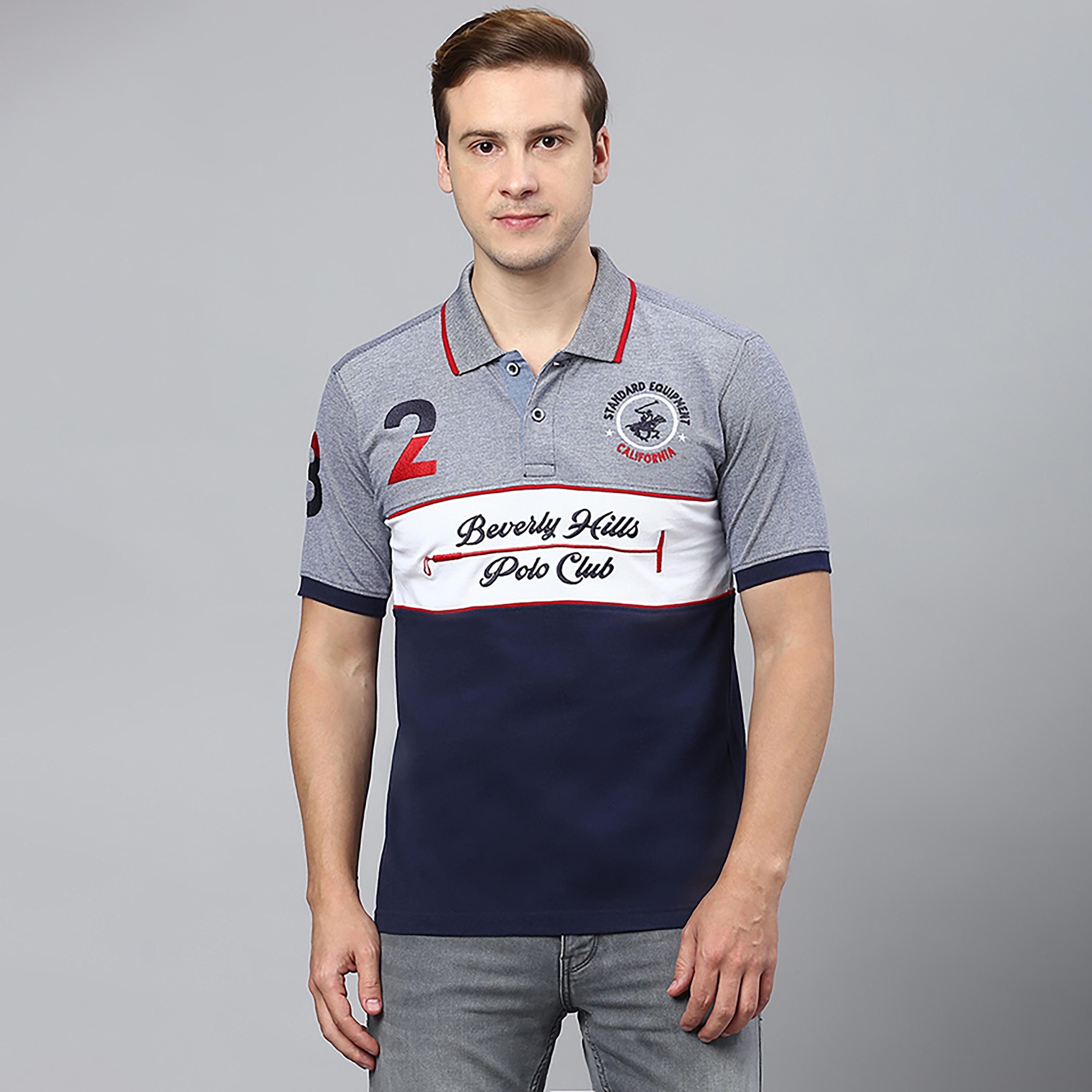 Beverly Hills Polo Club Embroidered Logo Collared Short Sleeves Polo T-Shirt-men-clothing-tshirtsandpolos-polos-image-1