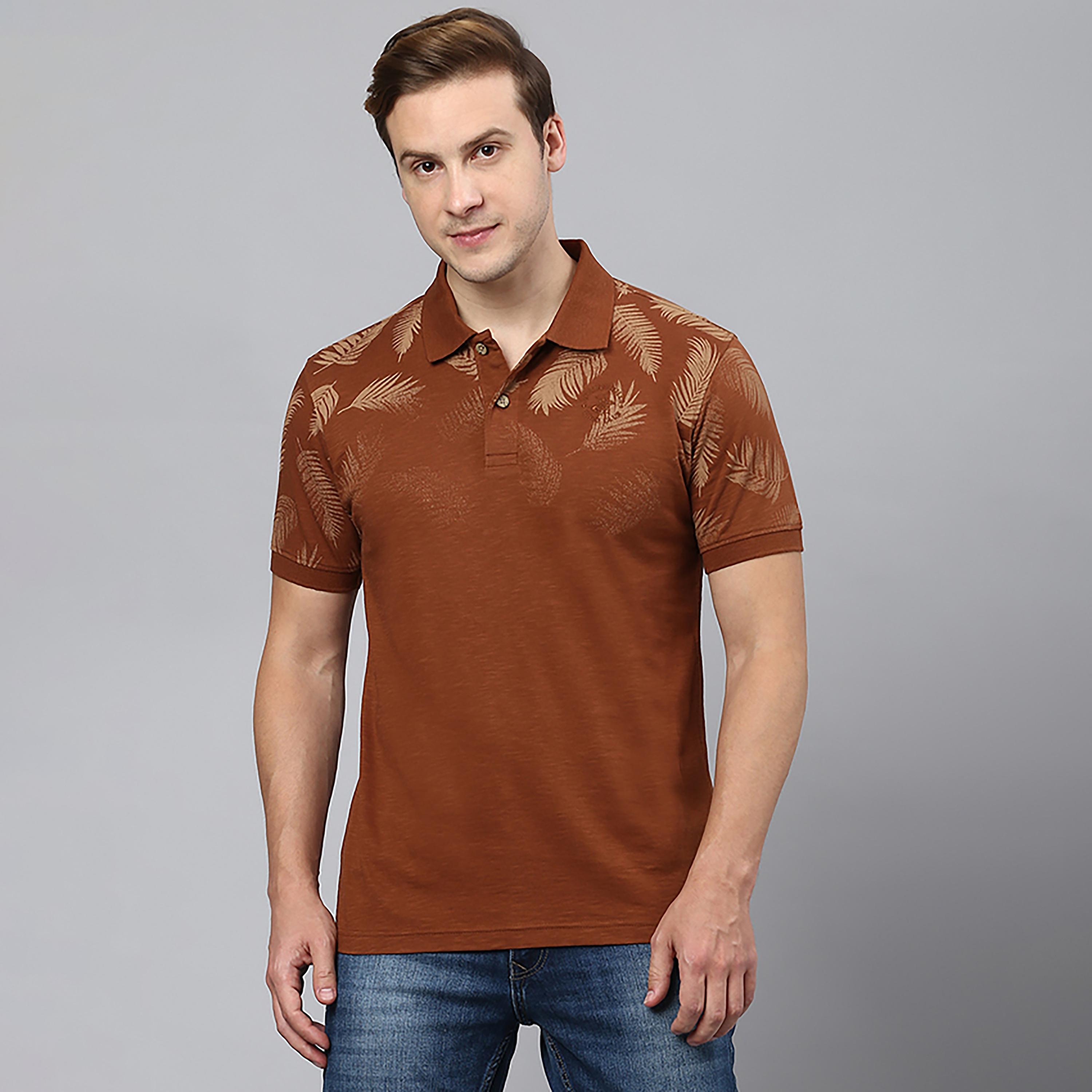 تي شيرت بولو بياقة مطبوعة موضعية وأكمام قصيرة من بيفرلي هيلز بولو كلوب-men-clothing-tshirtsandpolos-polos-image-1