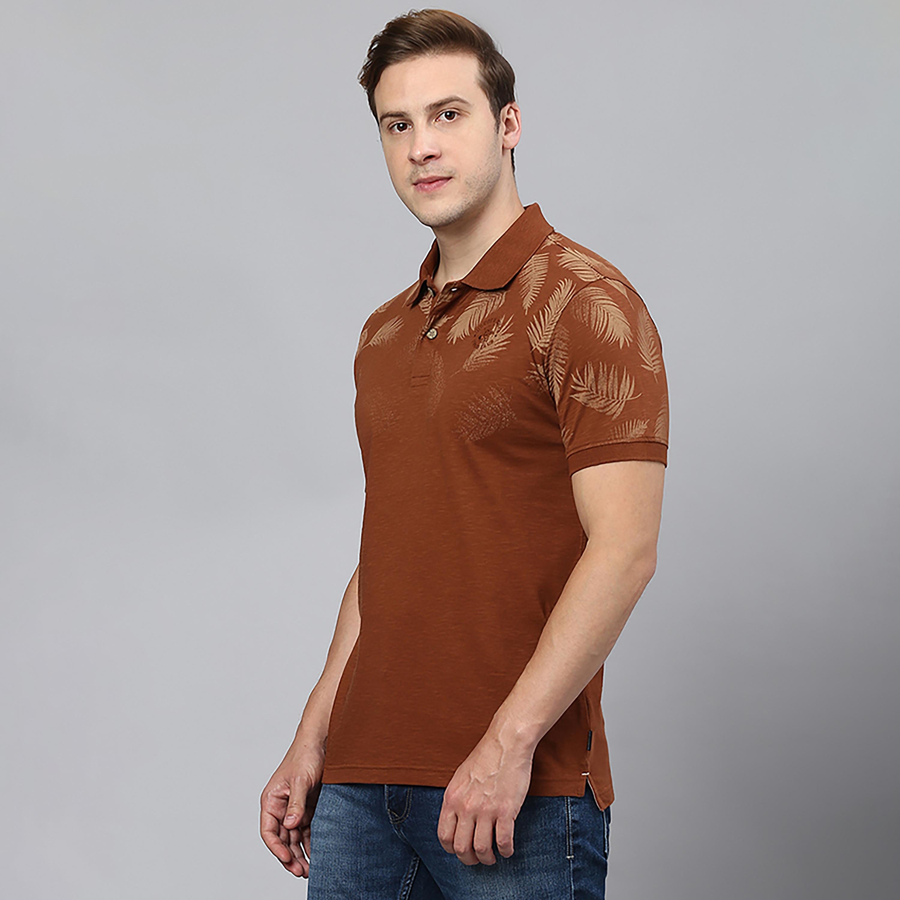 تي شيرت بولو بياقة مطبوعة موضعية وأكمام قصيرة من بيفرلي هيلز بولو كلوب-men-clothing-tshirtsandpolos-polos-image-2