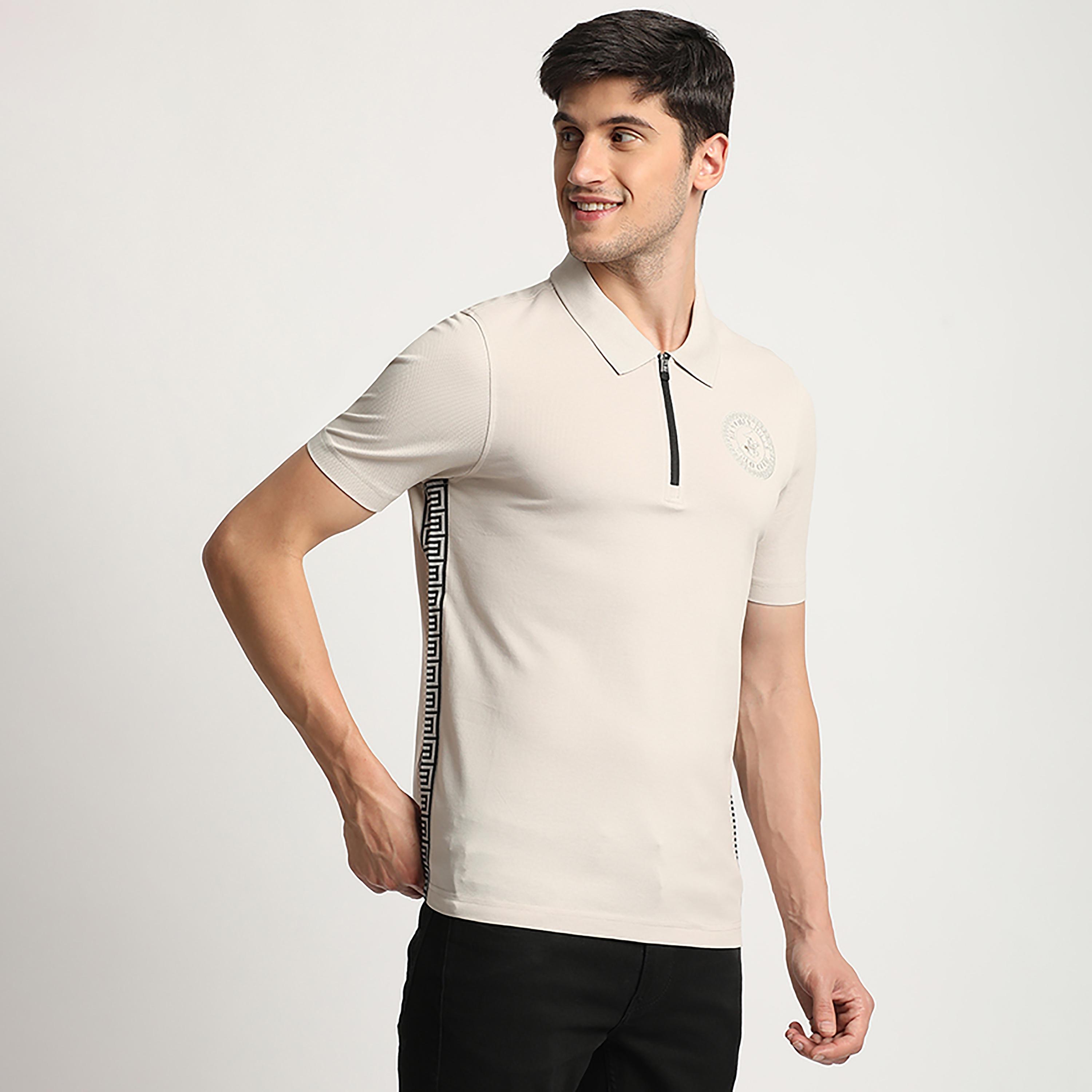 Beverly Hills Polo Club Plain Short Sleeves Half Zipped Polo T-Shirt-men-clothing-tshirtsandpolos-polos-image-3