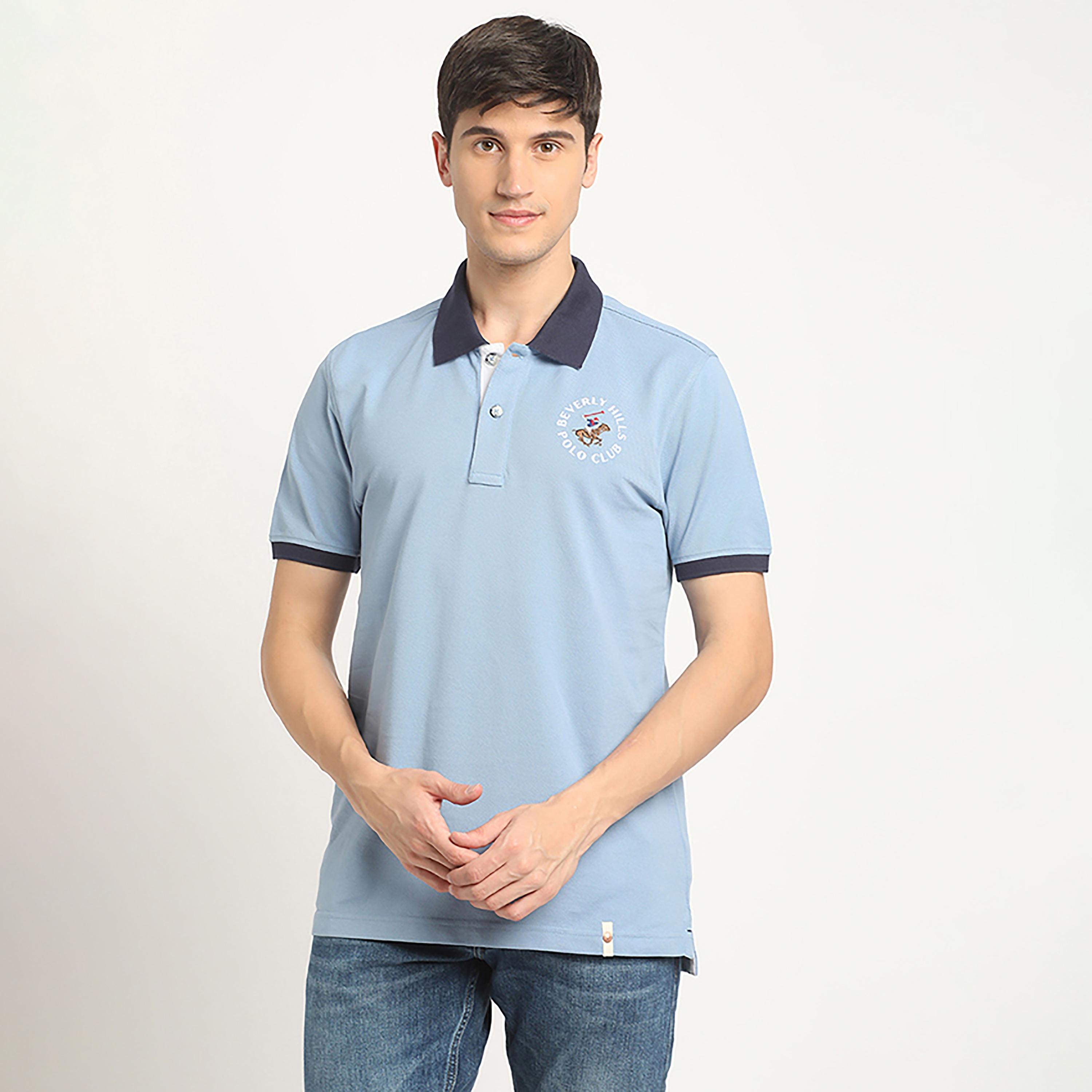 تي شيرت بولو من بيفرلي هيلز بولو كلوب بأكمام قصيرة مع شعار-men-clothing-tshirtsandpolos-polos-image-1