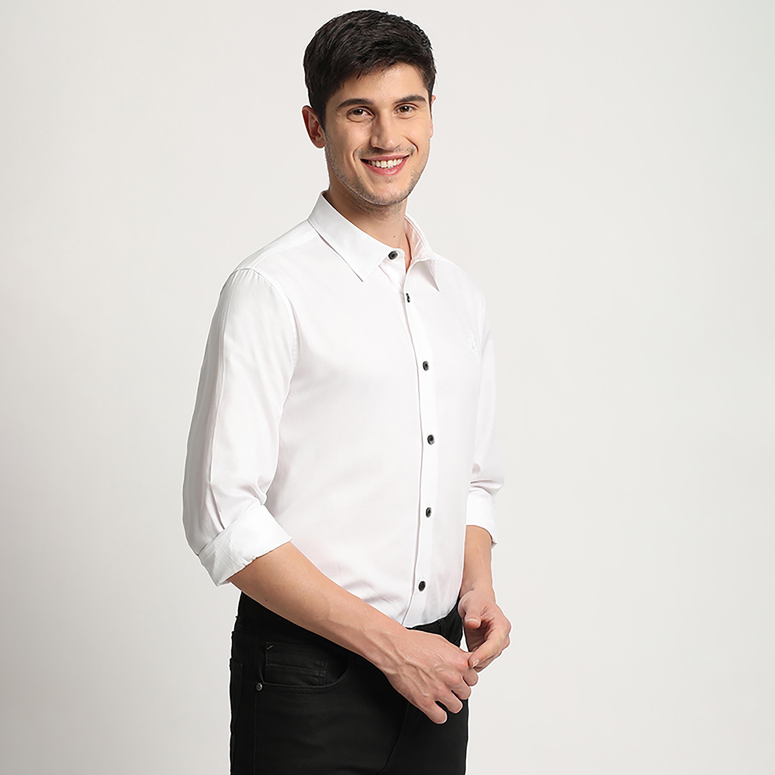 Beverly Hills Polo Club Plain Tonal Ovals Long Sleeves Shirt-men-clothing-shirts-image-3
