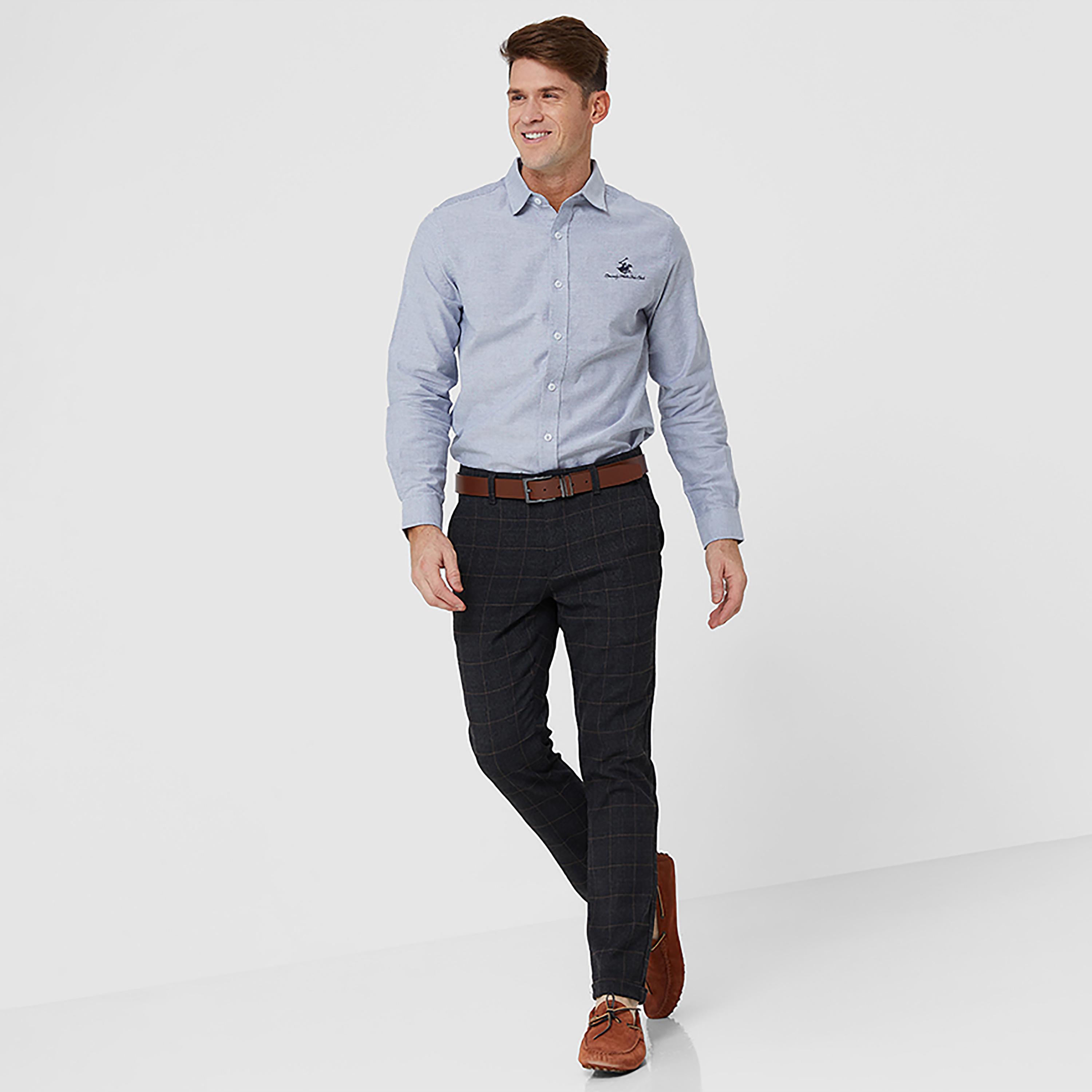 Beverly Hills Polo Club Plain Collared Long Sleeves Casual Shirt-men-clothing-shirts-image-4