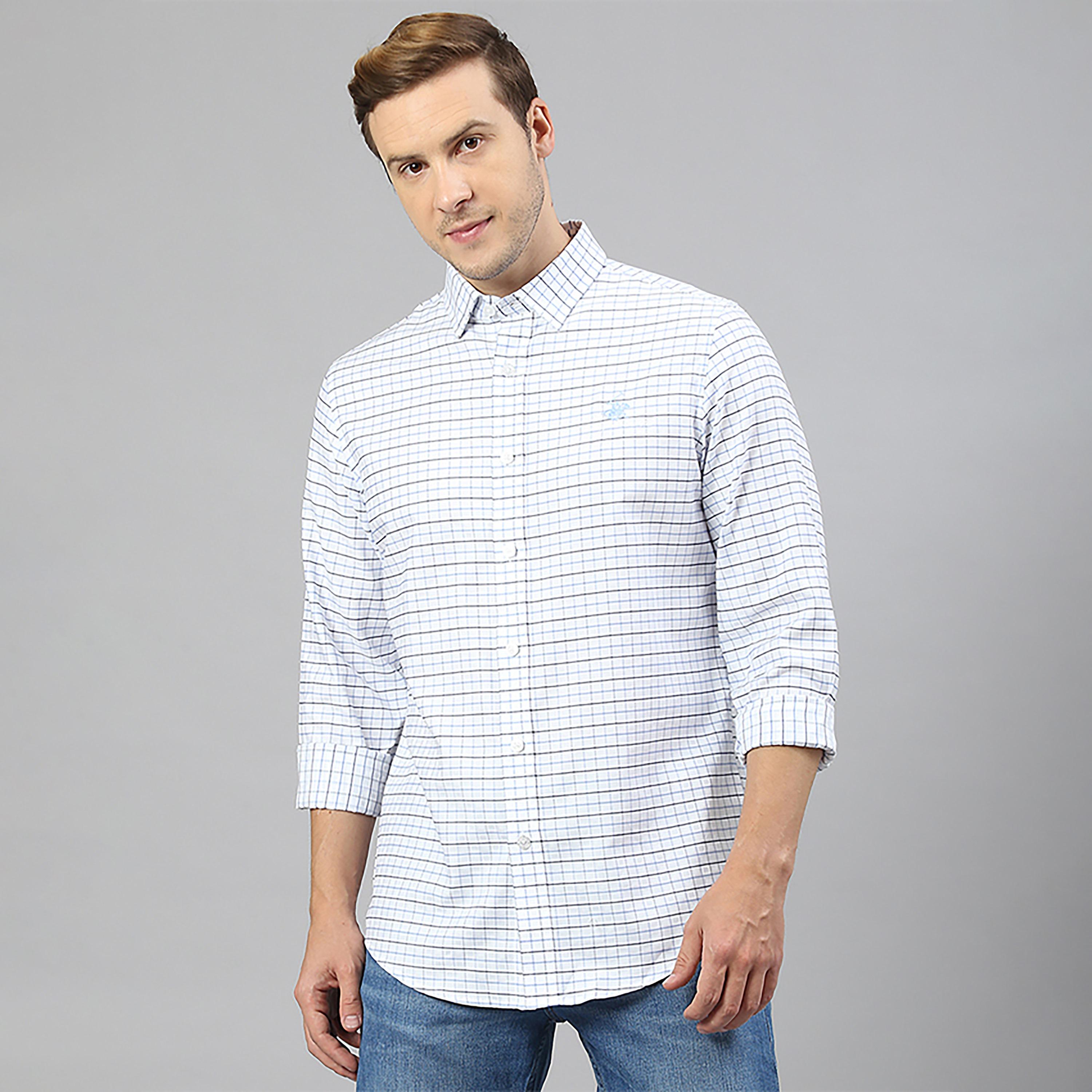 تي شيرت كاجوال بولو بياقة مربعة وأكمام طويلة من بيفرلي هيلز بولو كلوب-men-clothing-shirts-image-1