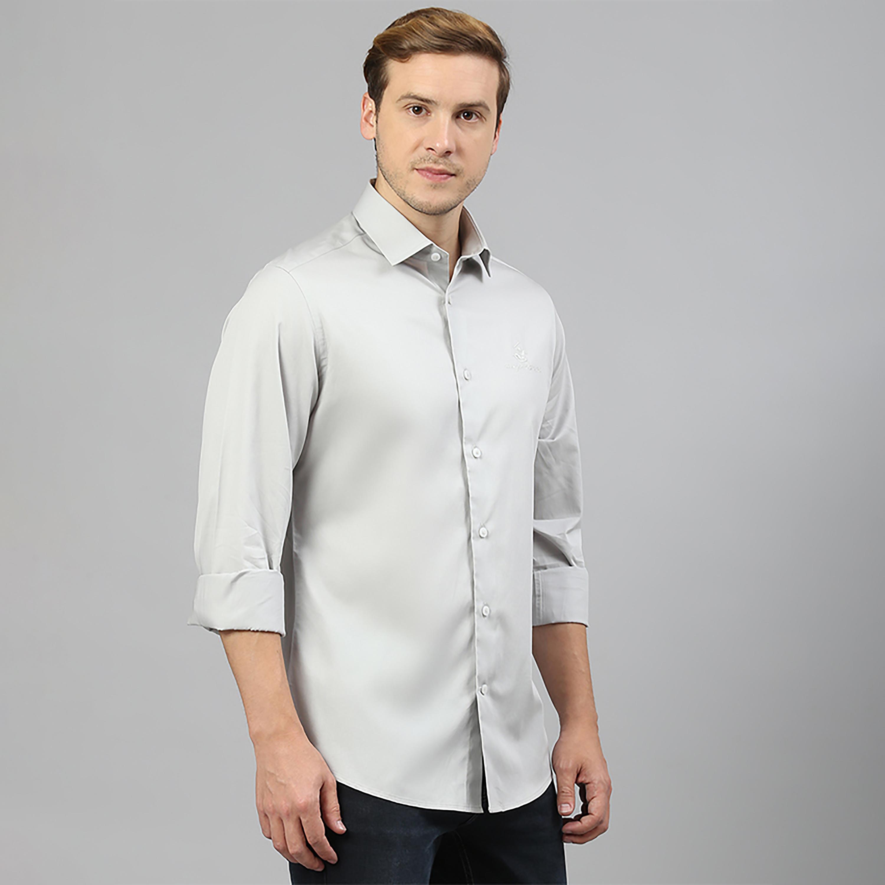 تي شيرت كاجوال بولو بياقة سادة وأكمام طويلة من بيفرلي هيلز بولو كلوب-men-clothing-shirts-image-3